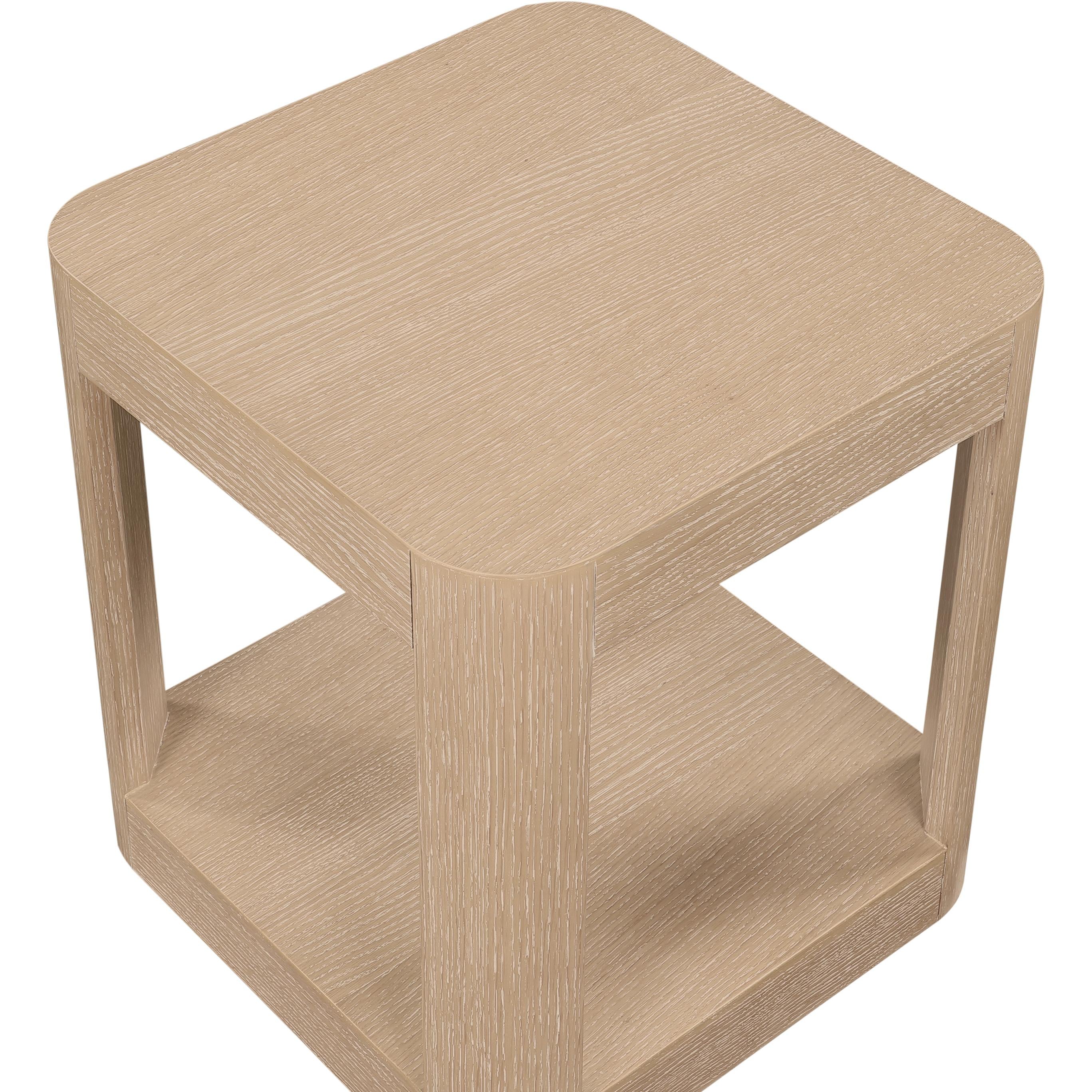 Meridian Reeves Natural End Table