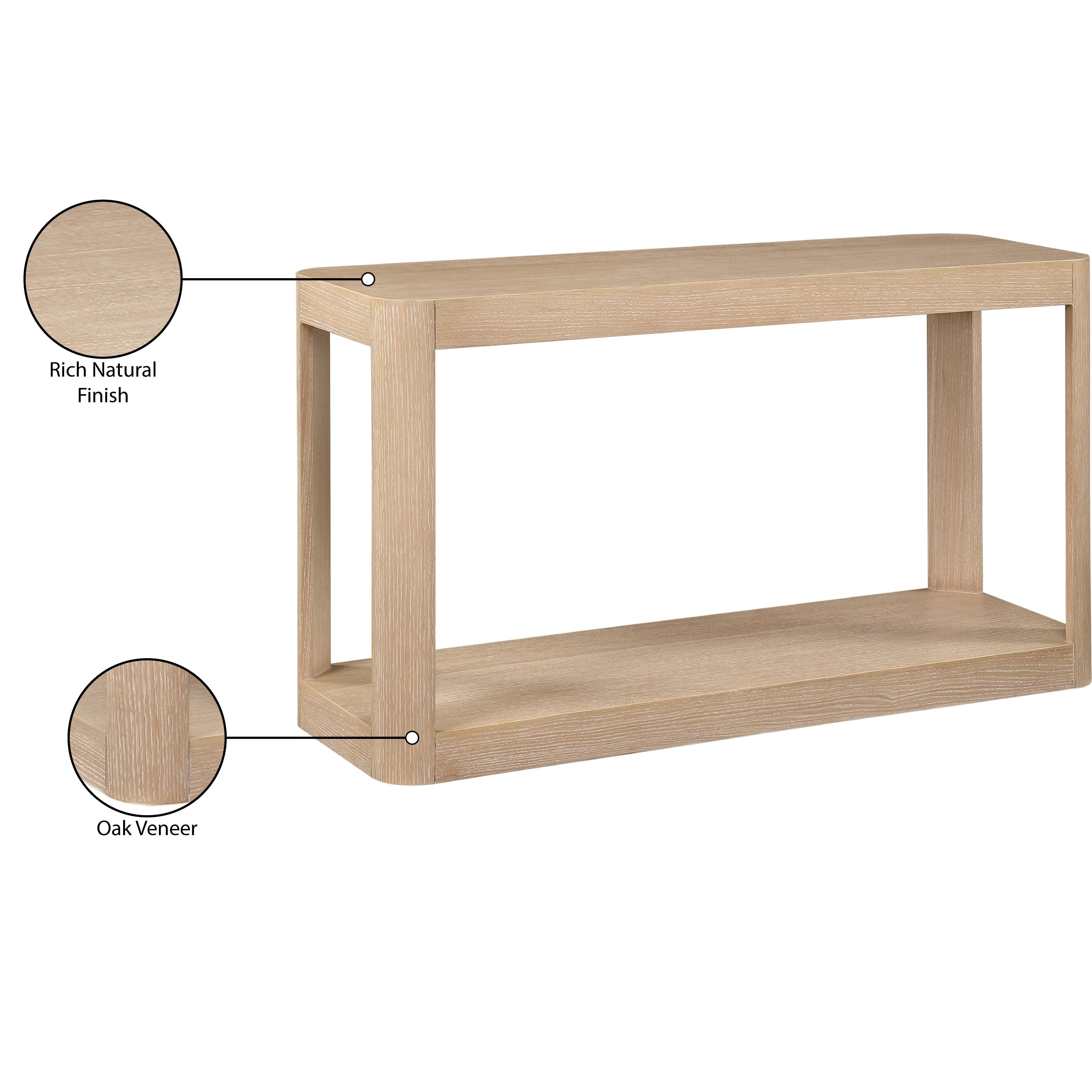 Meridian Reeves Natural Console Table