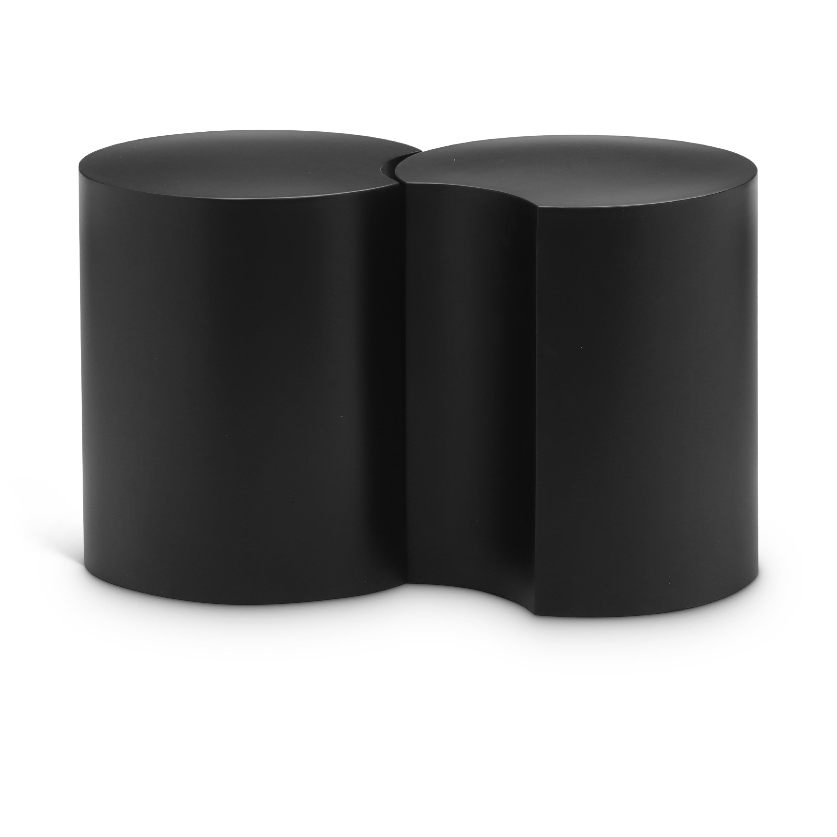 Meridian Dimple Black End Table