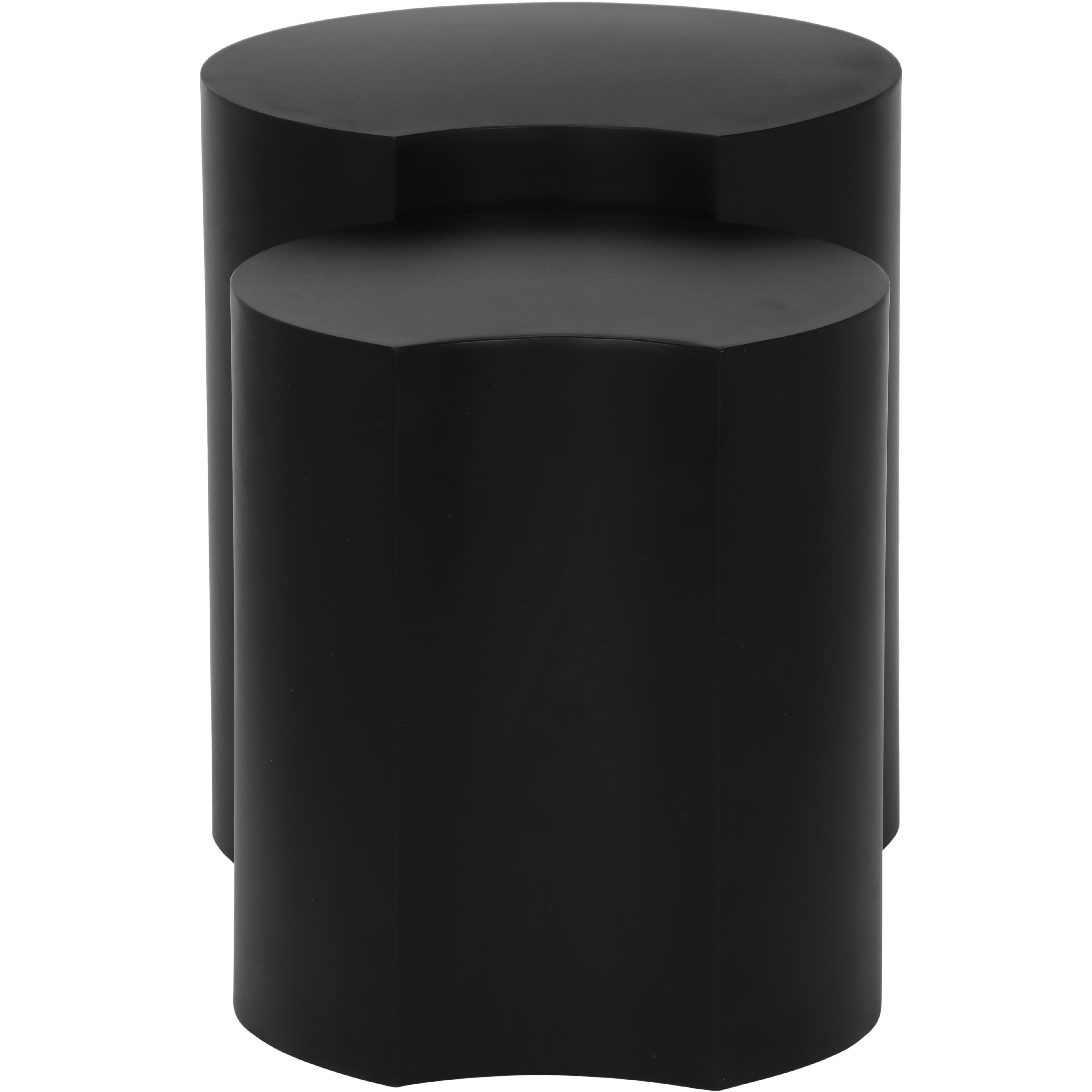 Meridian Dimple Black End Table