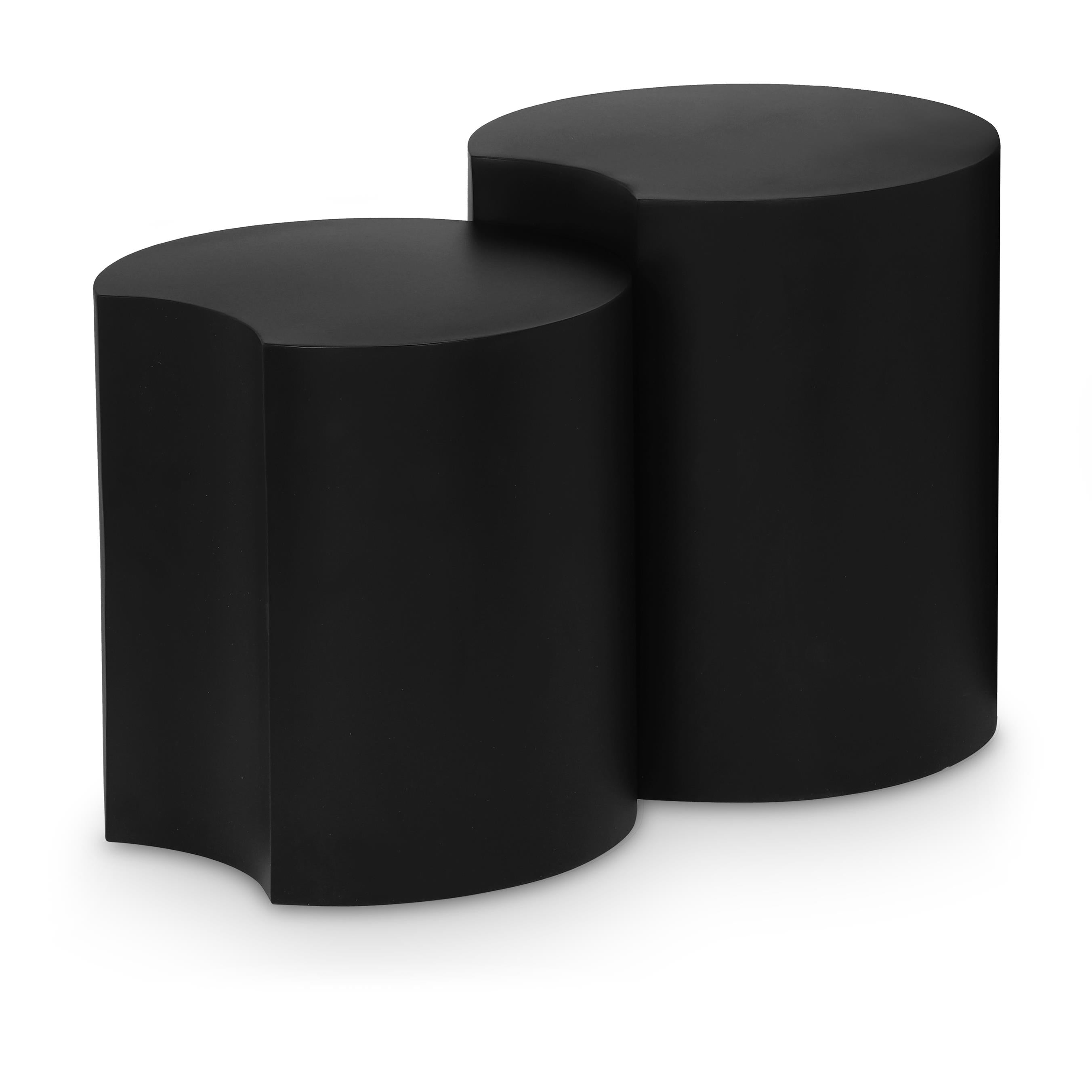 Meridian Dimple Black End Table