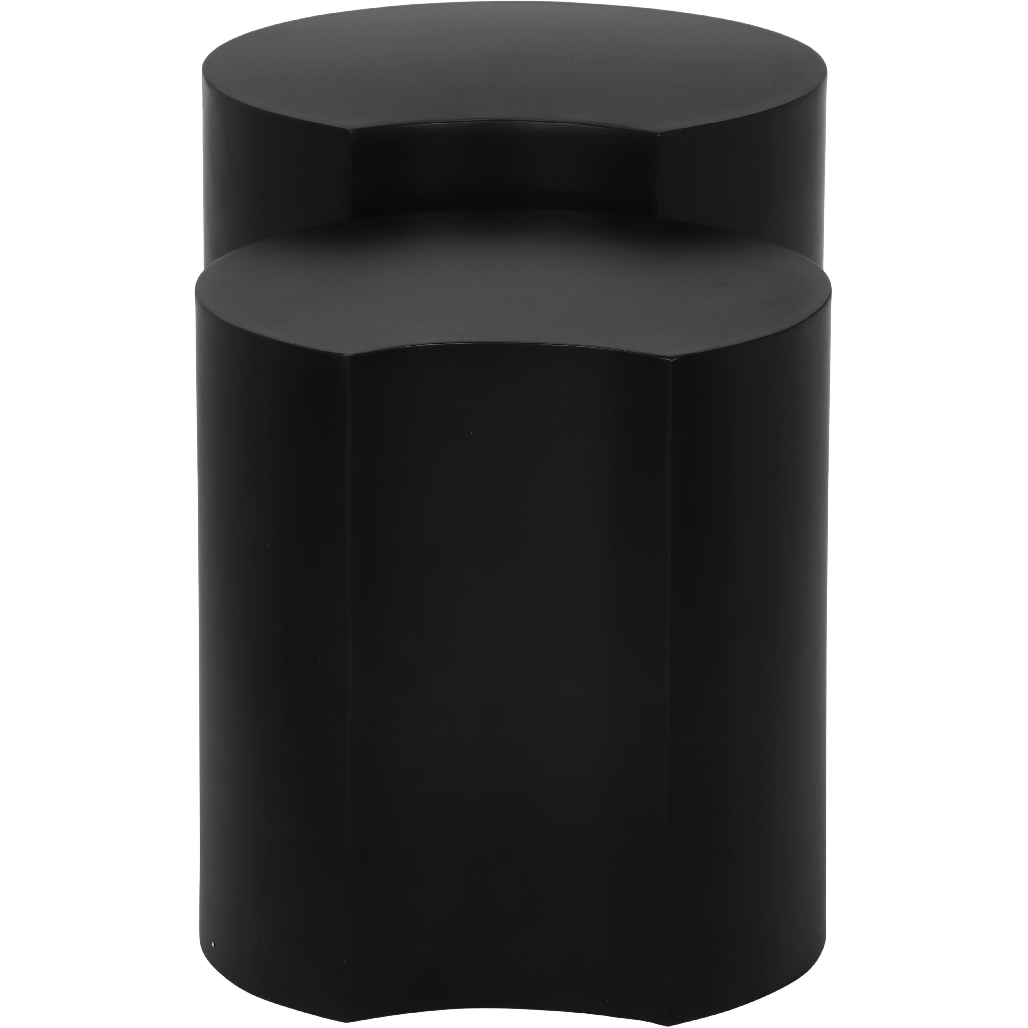 Meridian Dimple Black End Table