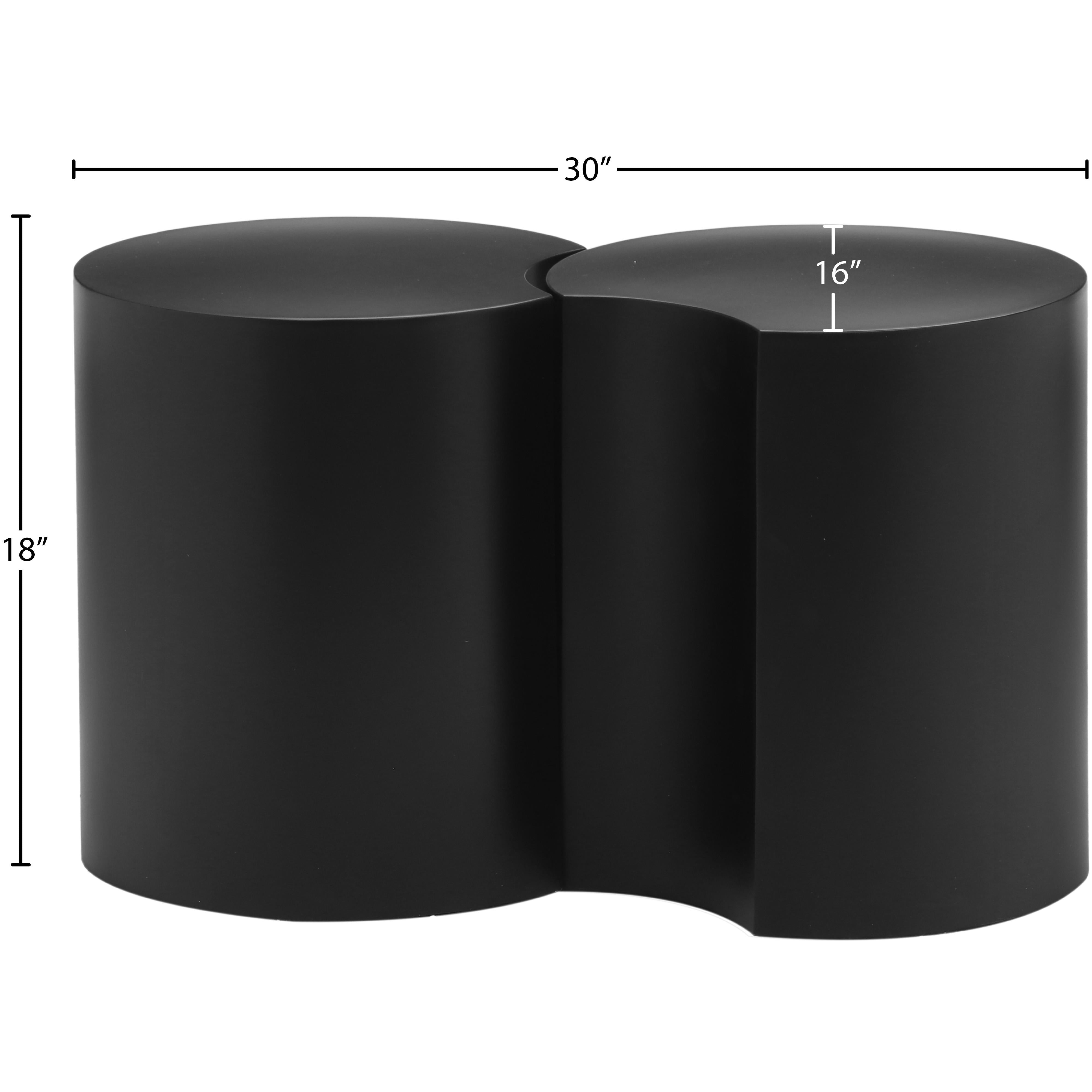 Meridian Dimple Black End Table