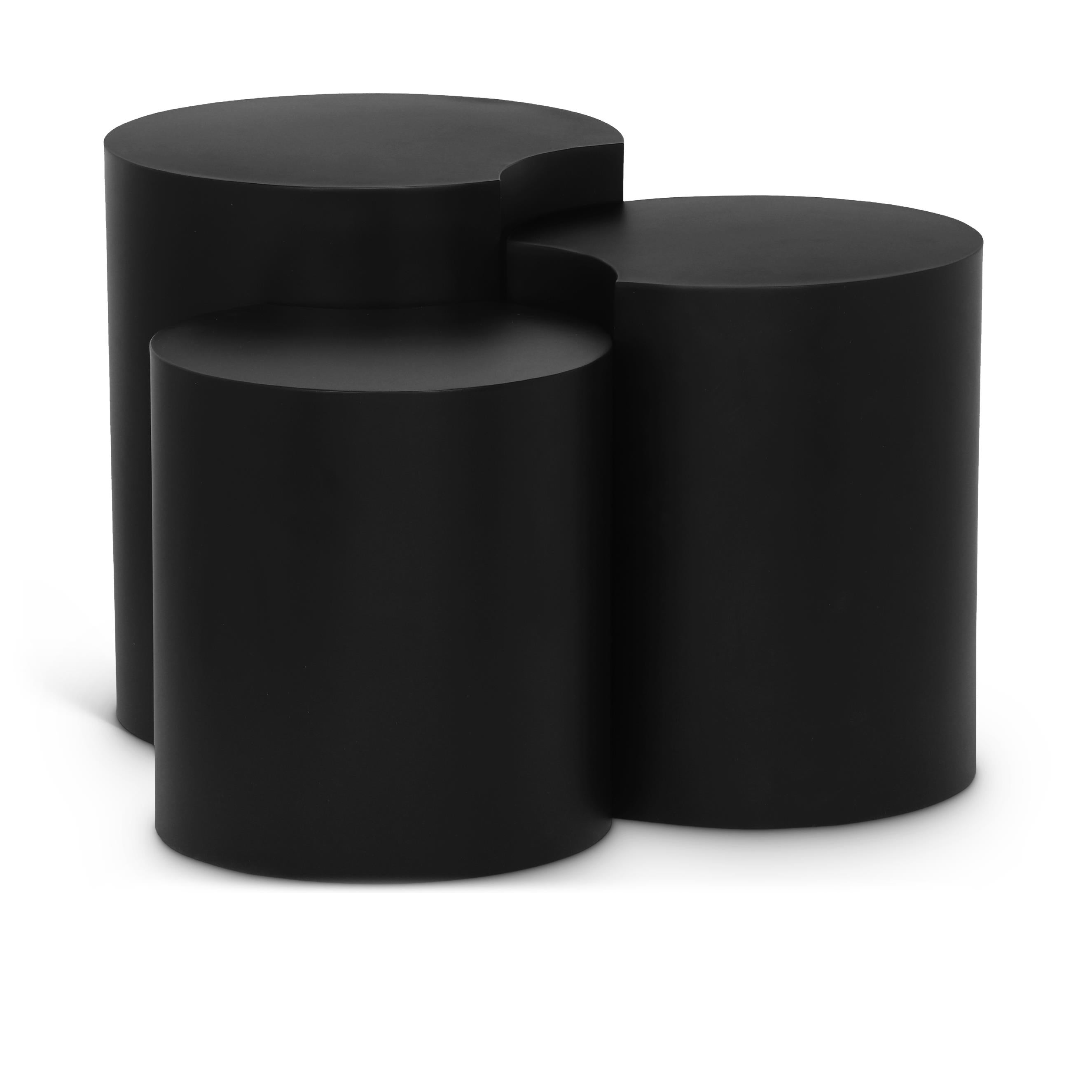 Meridian Dimple Black End Table