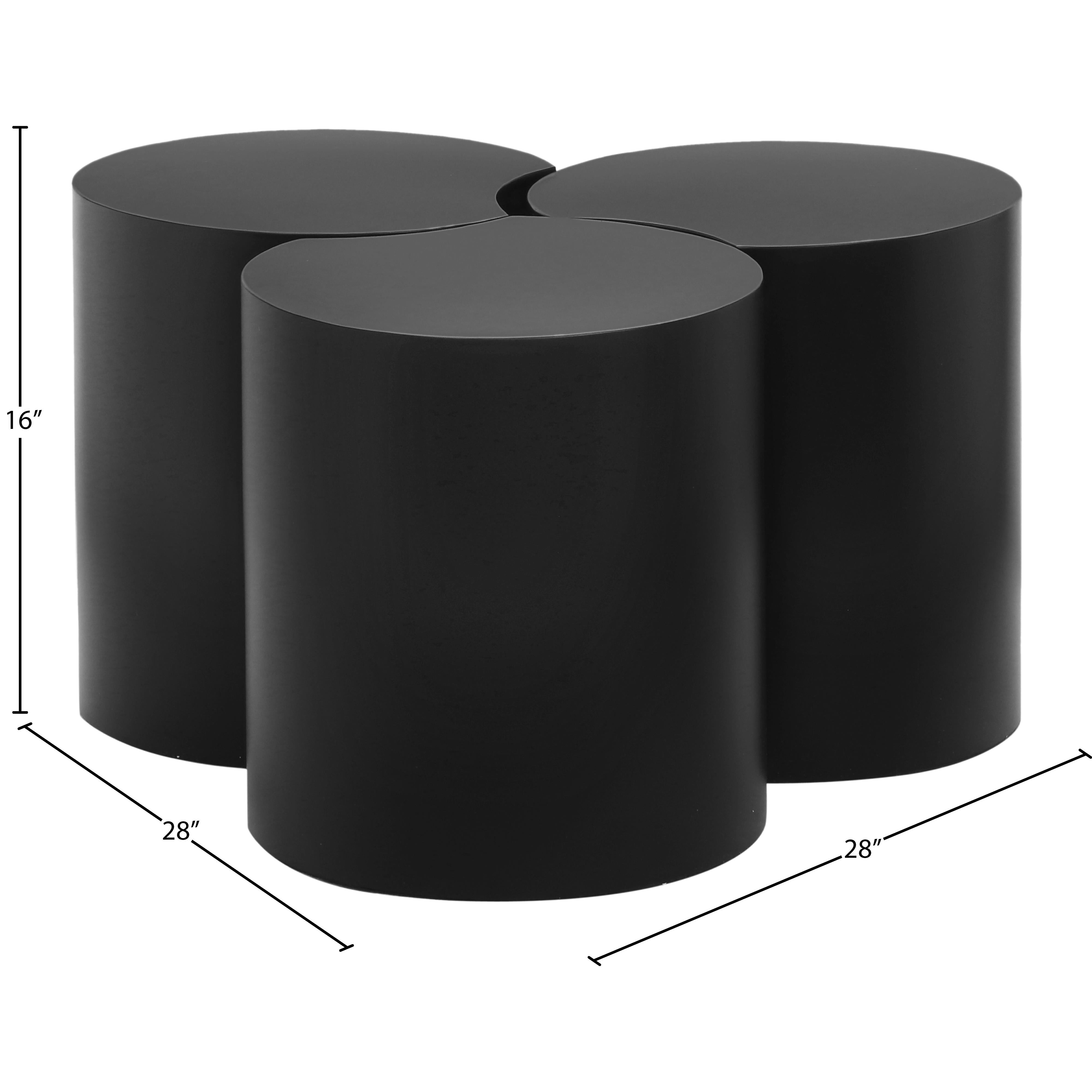 Meridian Dimple Black Coffee Table