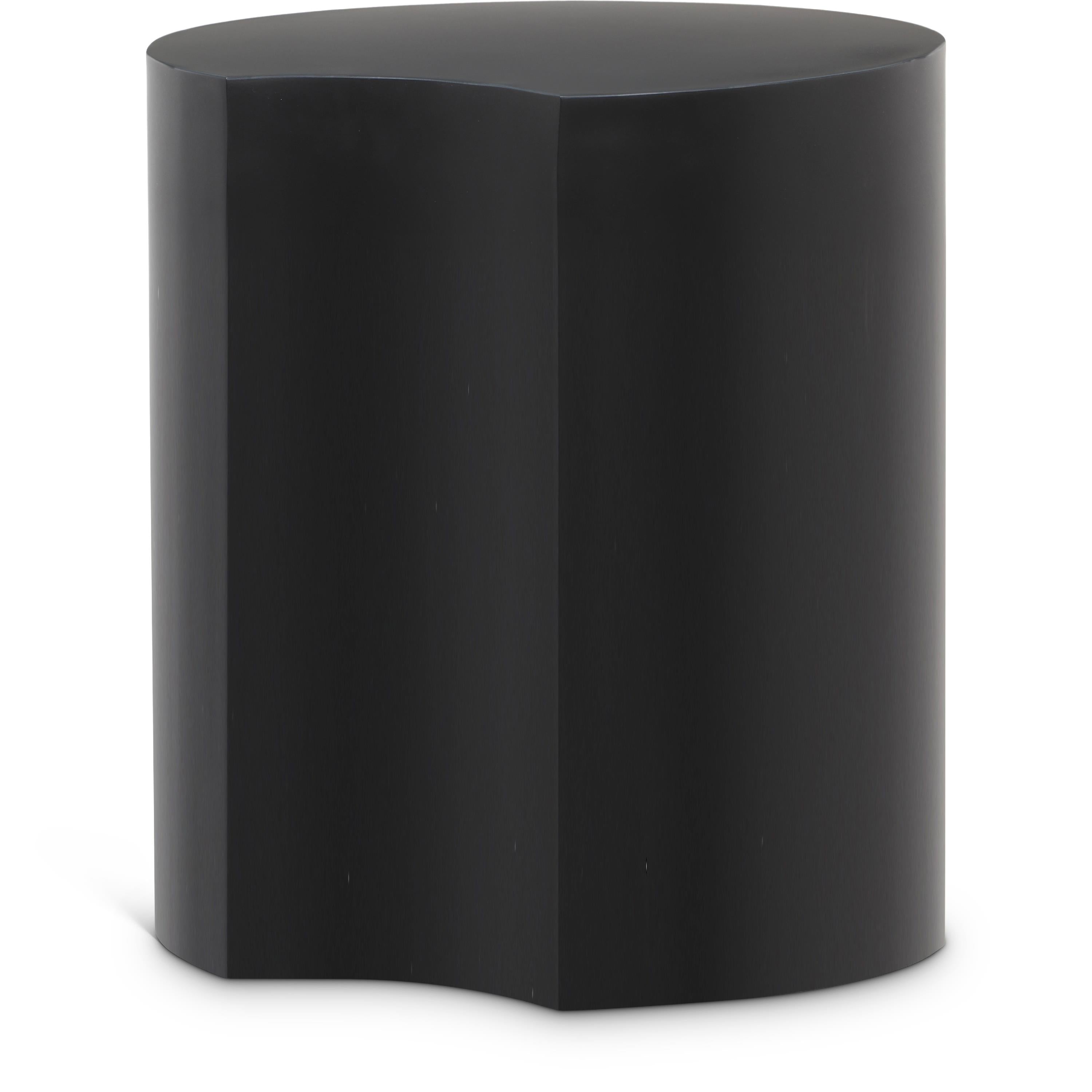 Meridian Dimple Black End Table