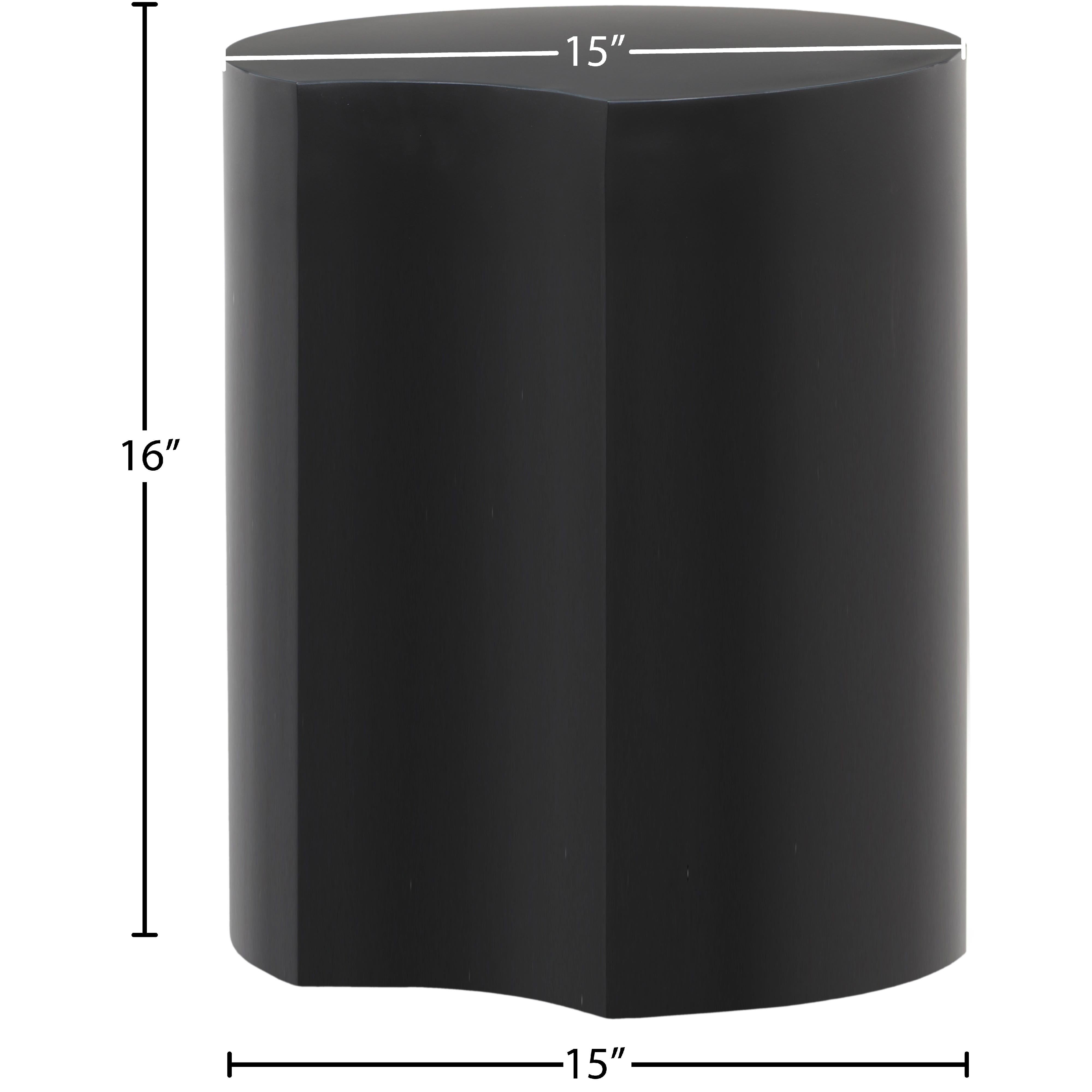 Meridian Dimple Black End Table