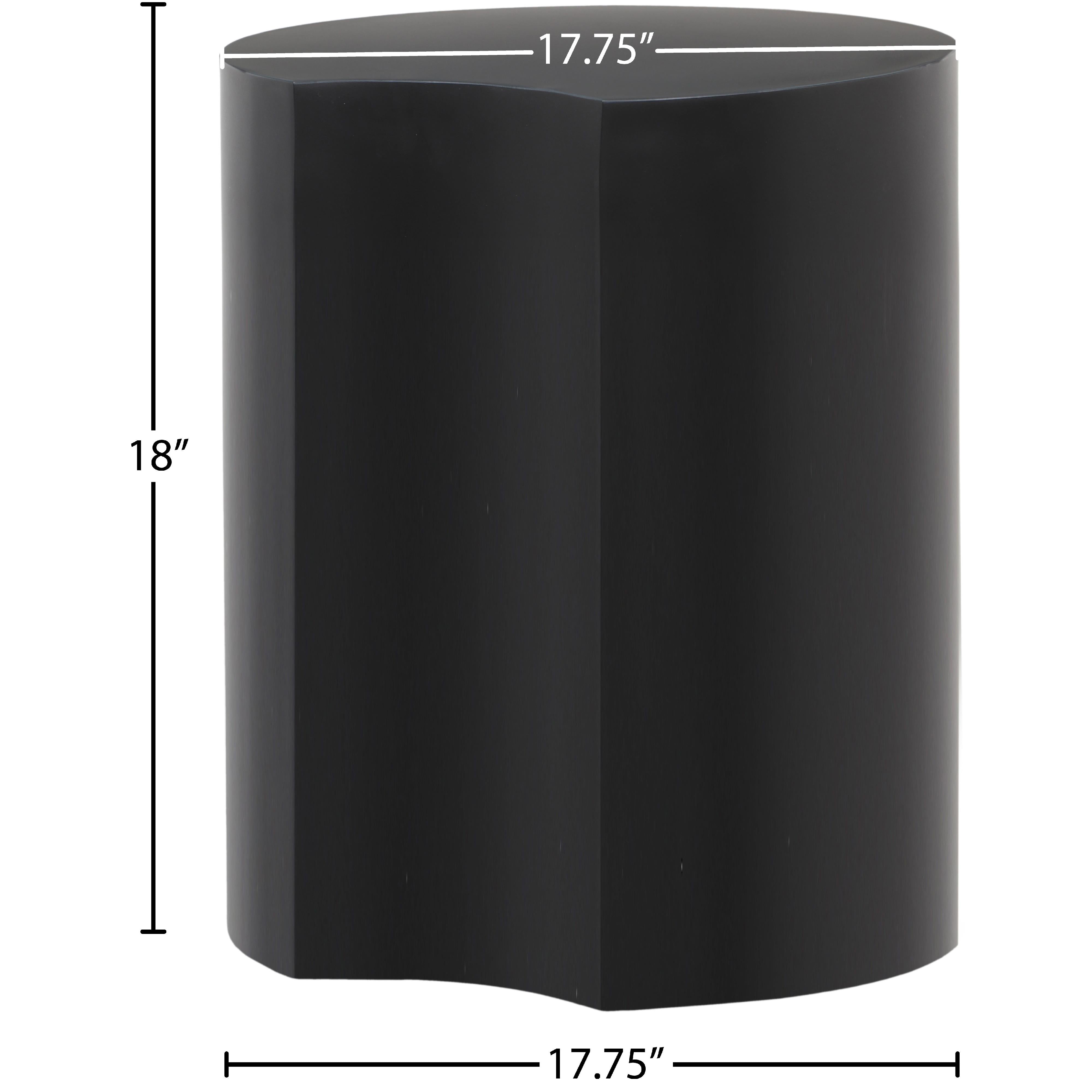 Meridian Dimple Black End Table
