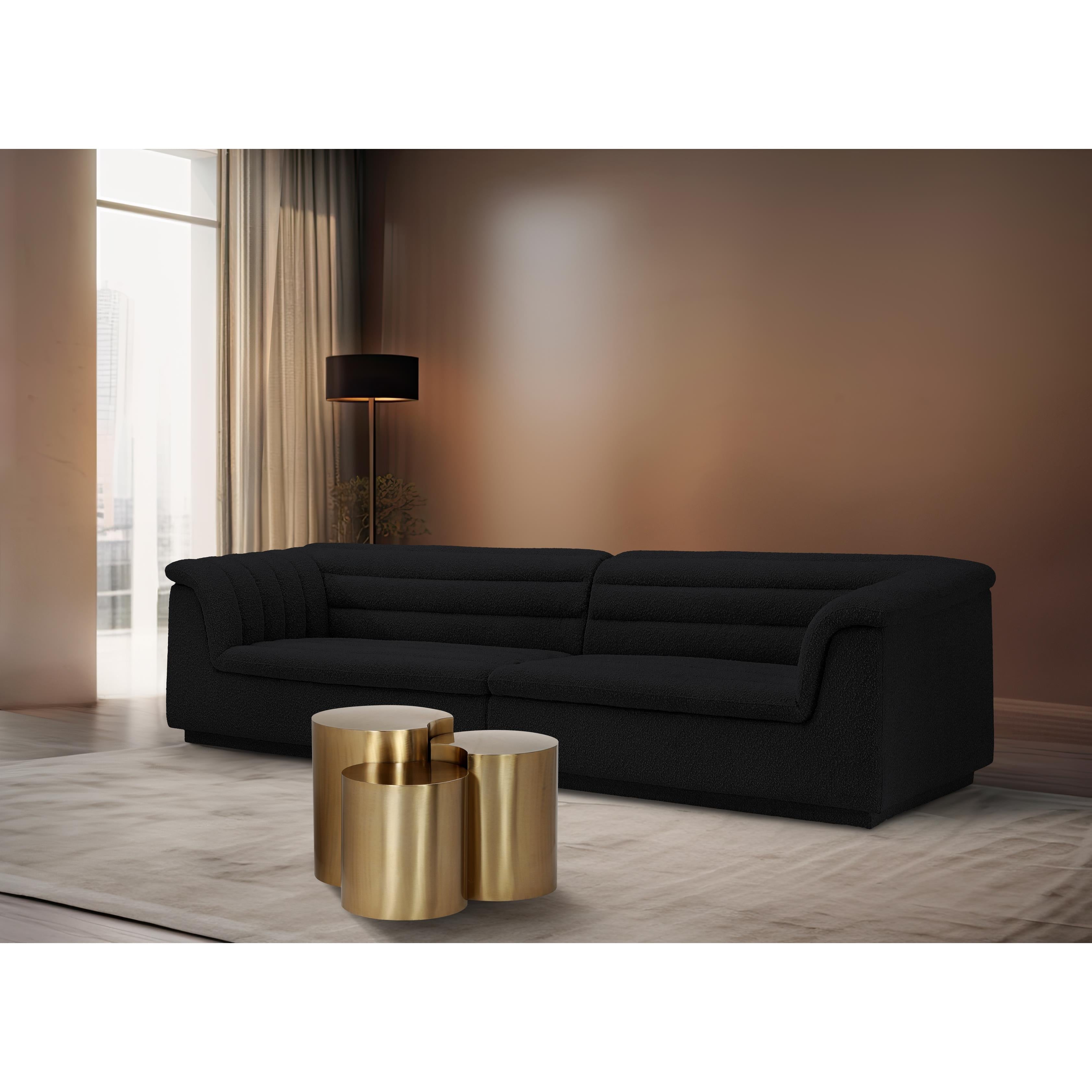 Meridian Dimple Gold End Table