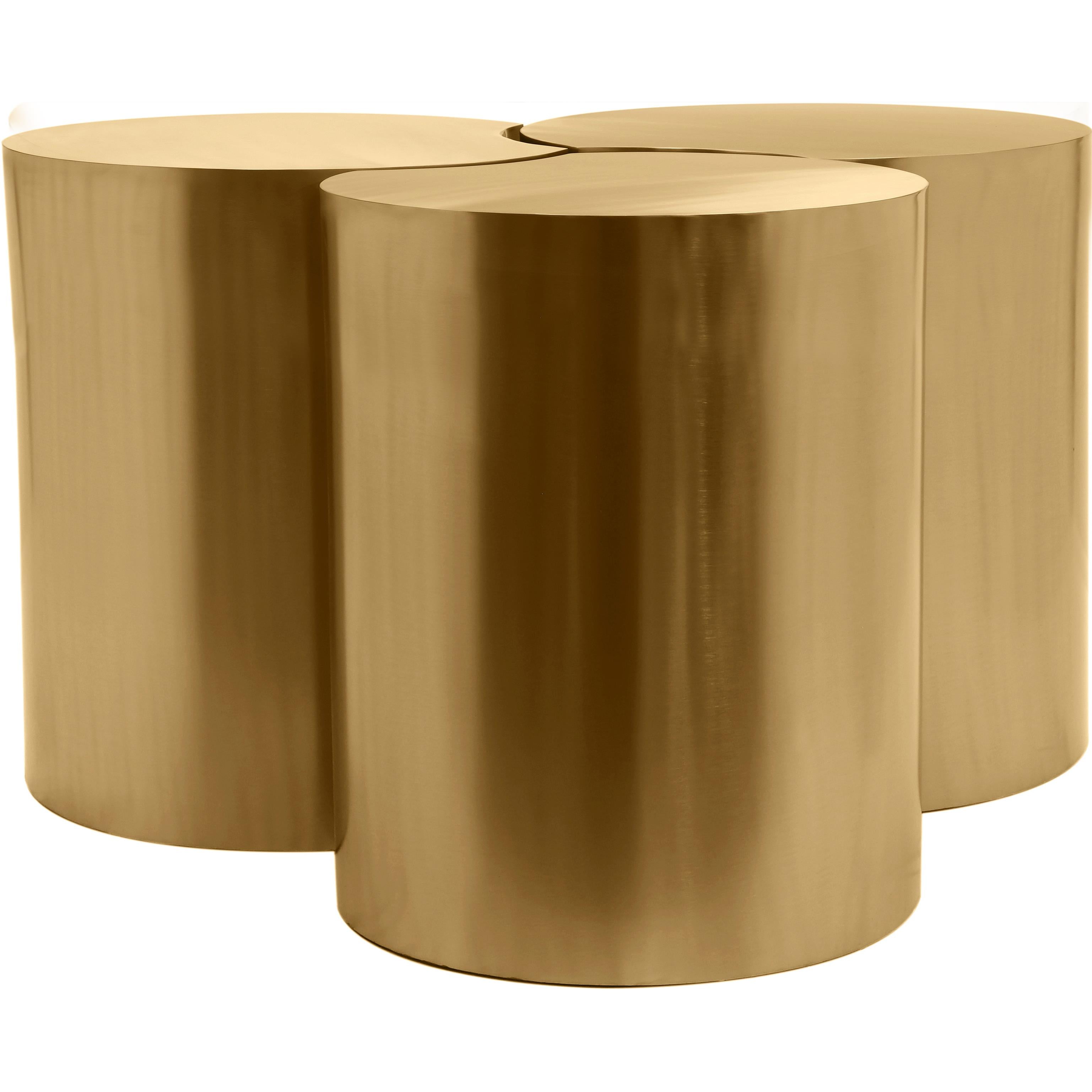 Meridian Dimple Gold Coffee Table