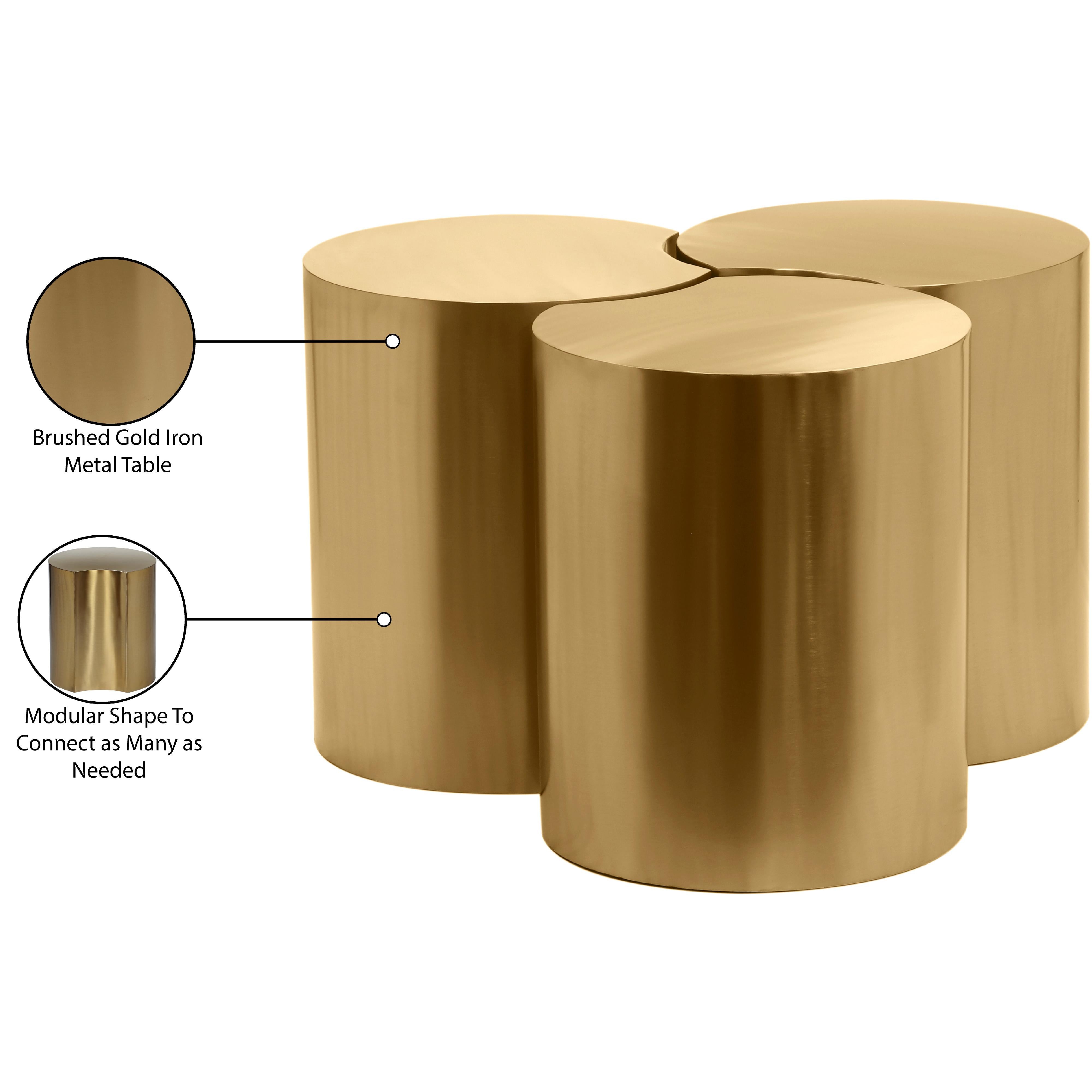 Meridian Dimple Gold Coffee Table