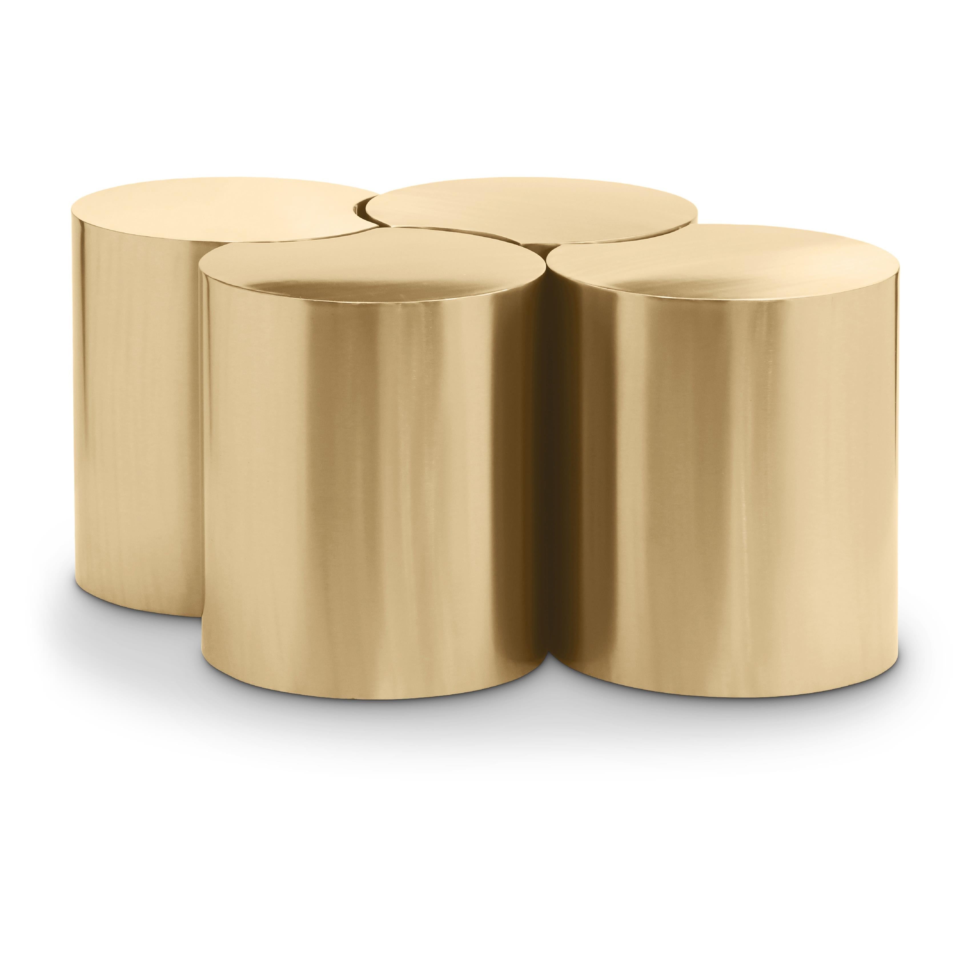 Meridian Dimple Gold Coffee Table