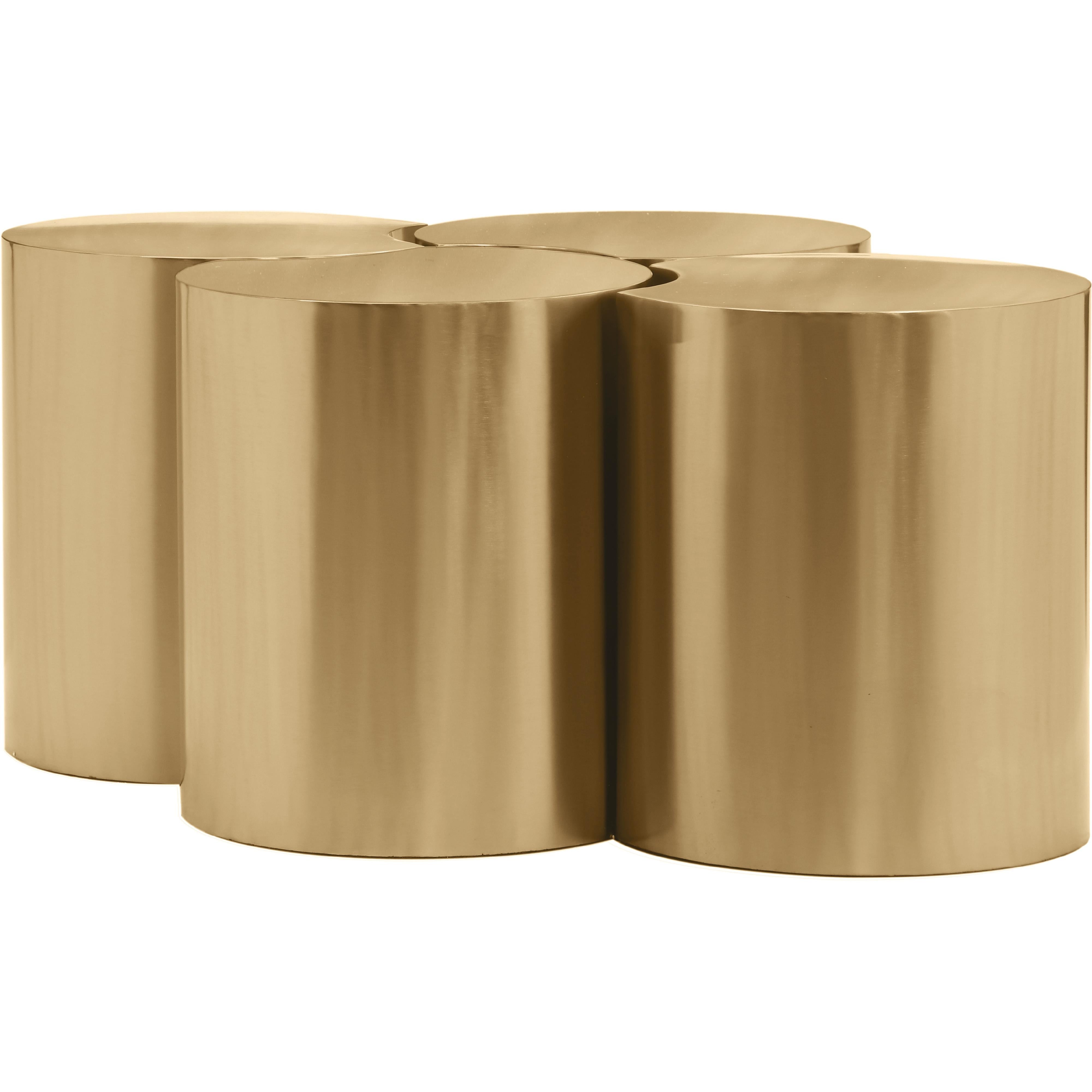 Meridian Dimple Gold Coffee Table
