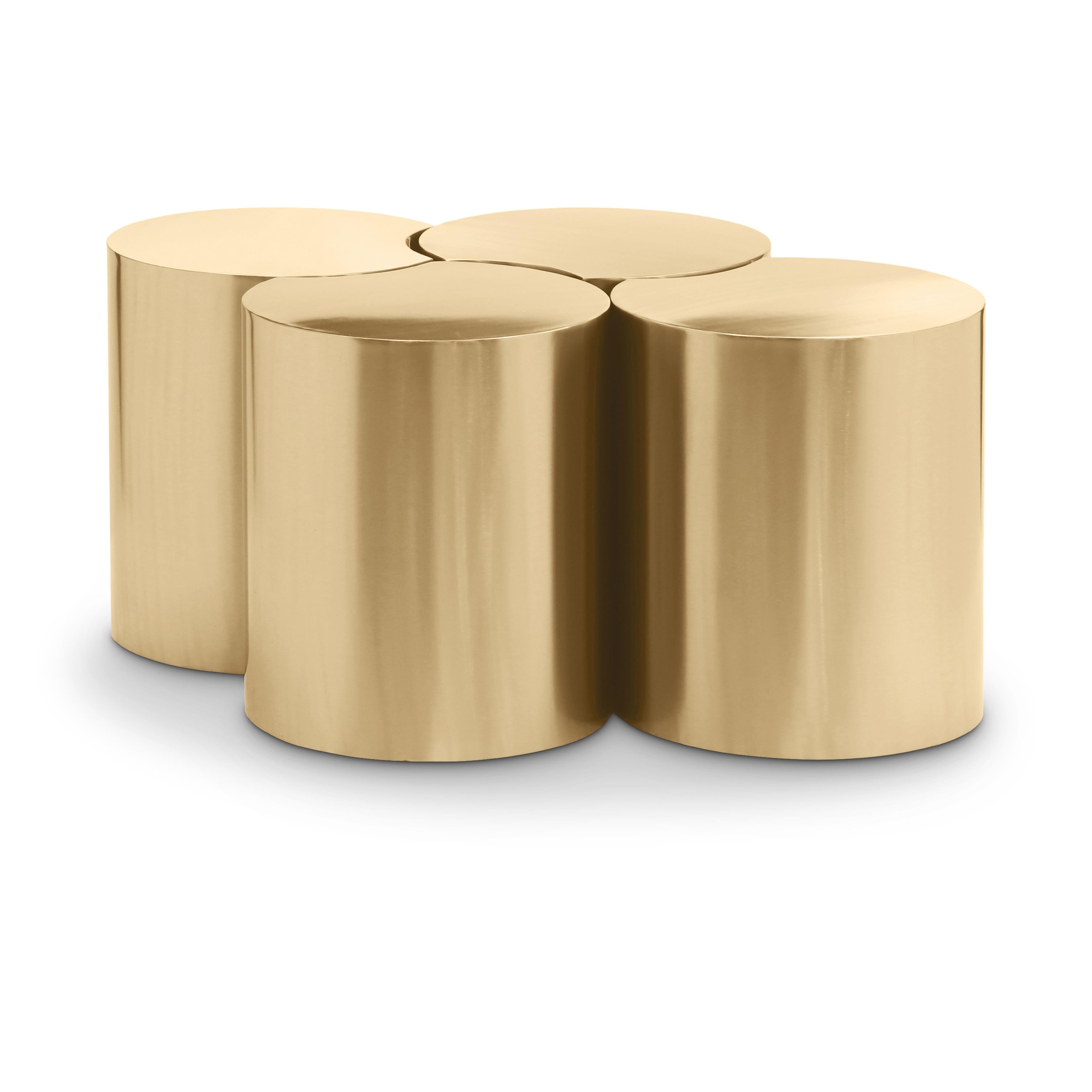 Meridian Dimple Gold Coffee Table