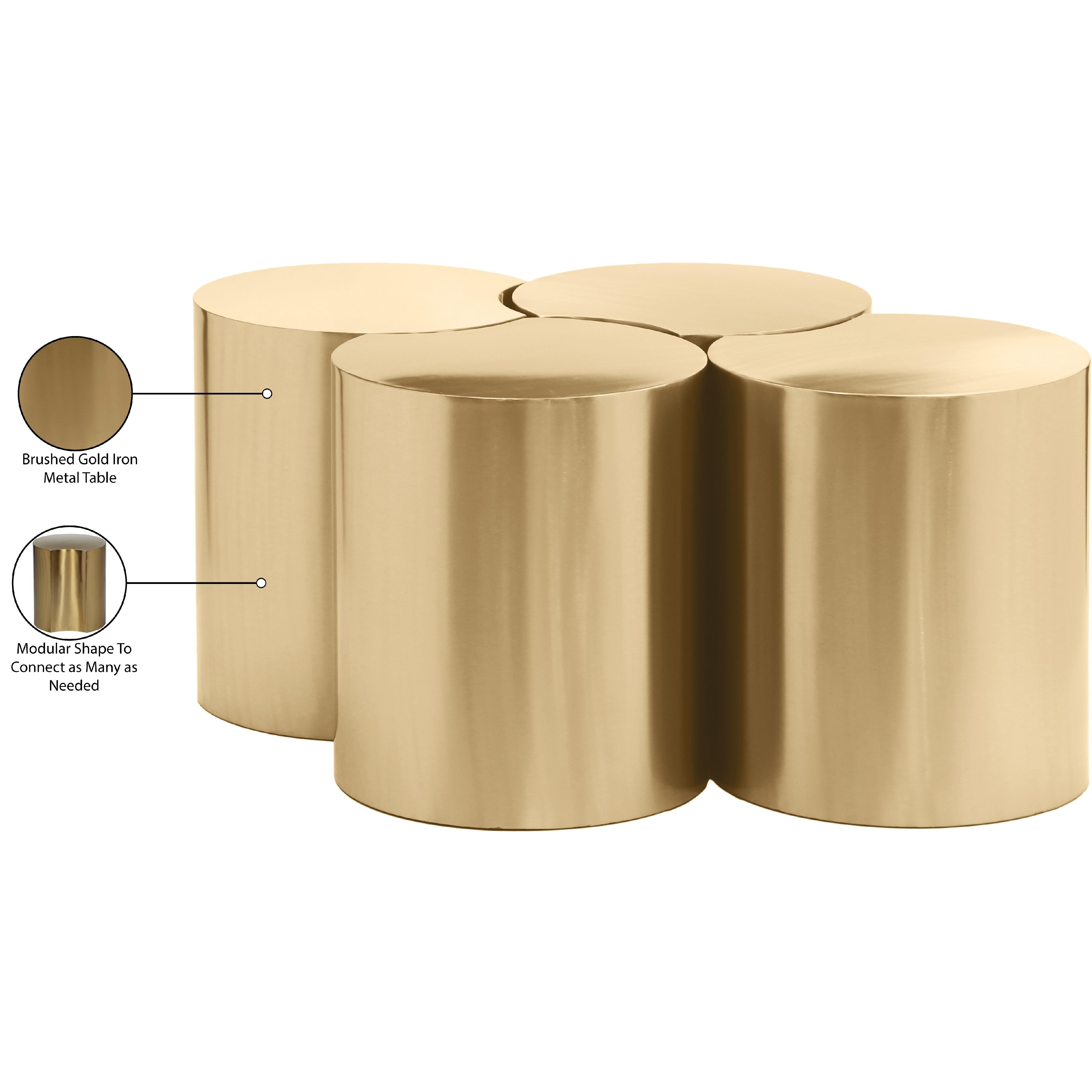 Meridian Dimple Gold Coffee Table