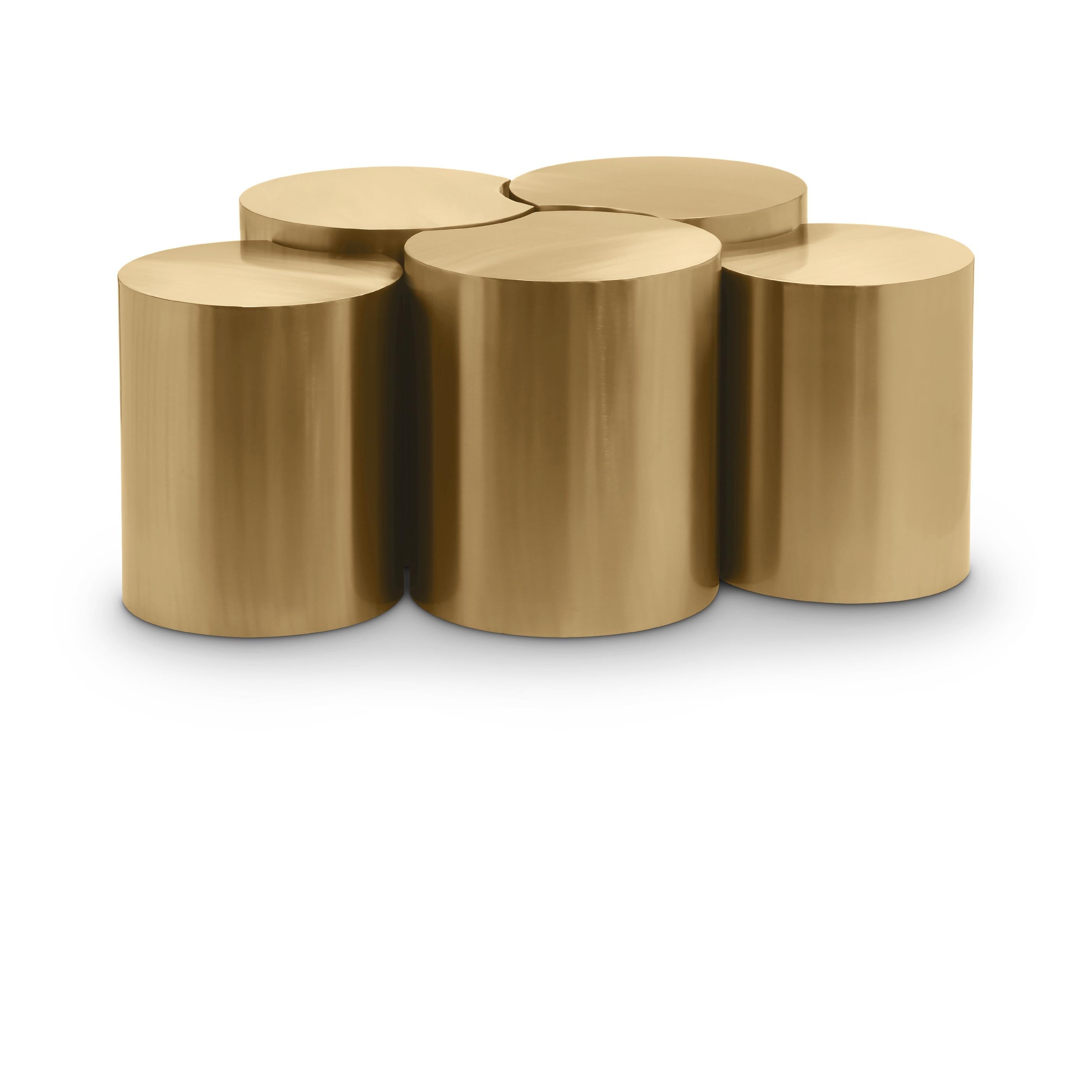 Meridian Dimple Gold Coffee Table