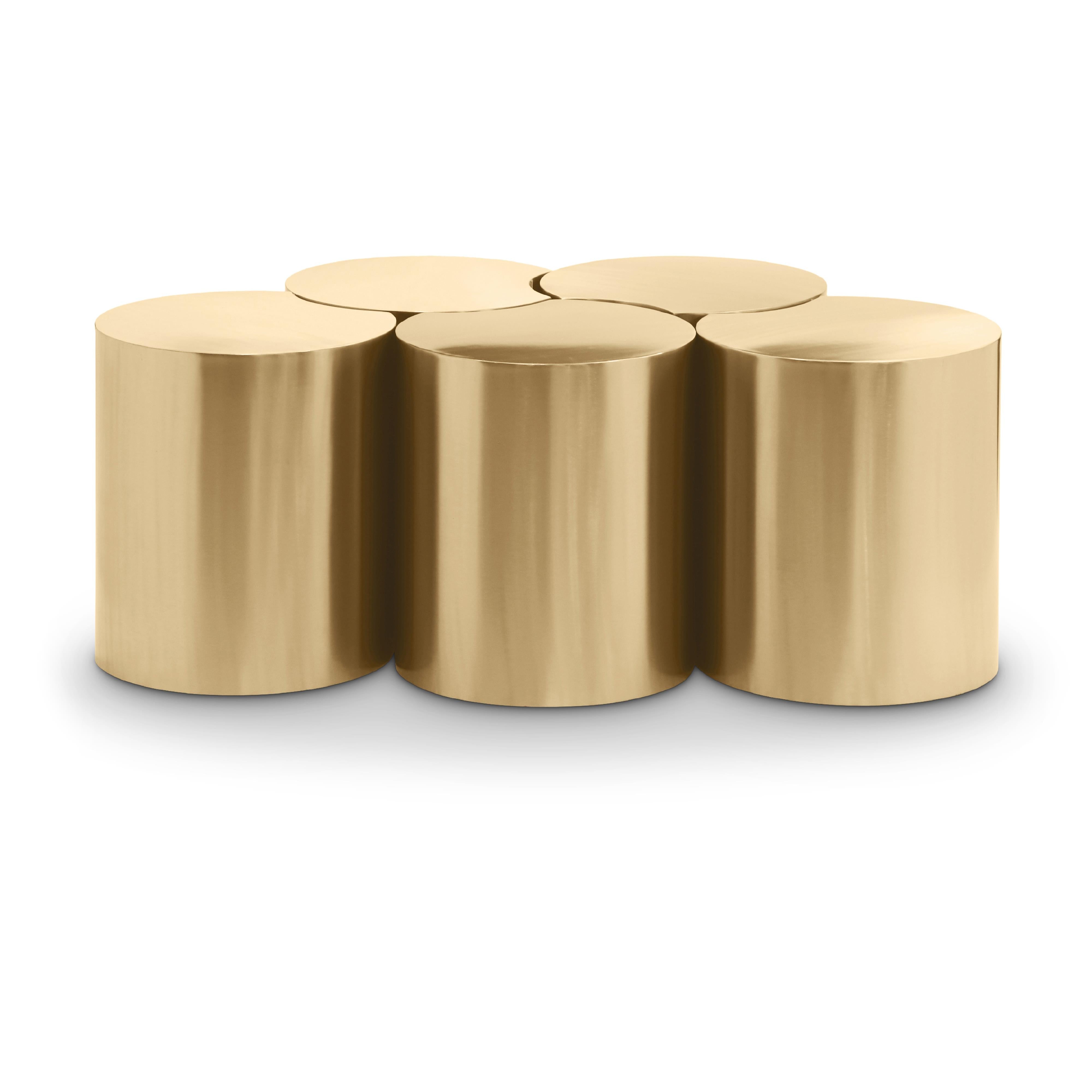 Meridian Dimple Gold Coffee Table