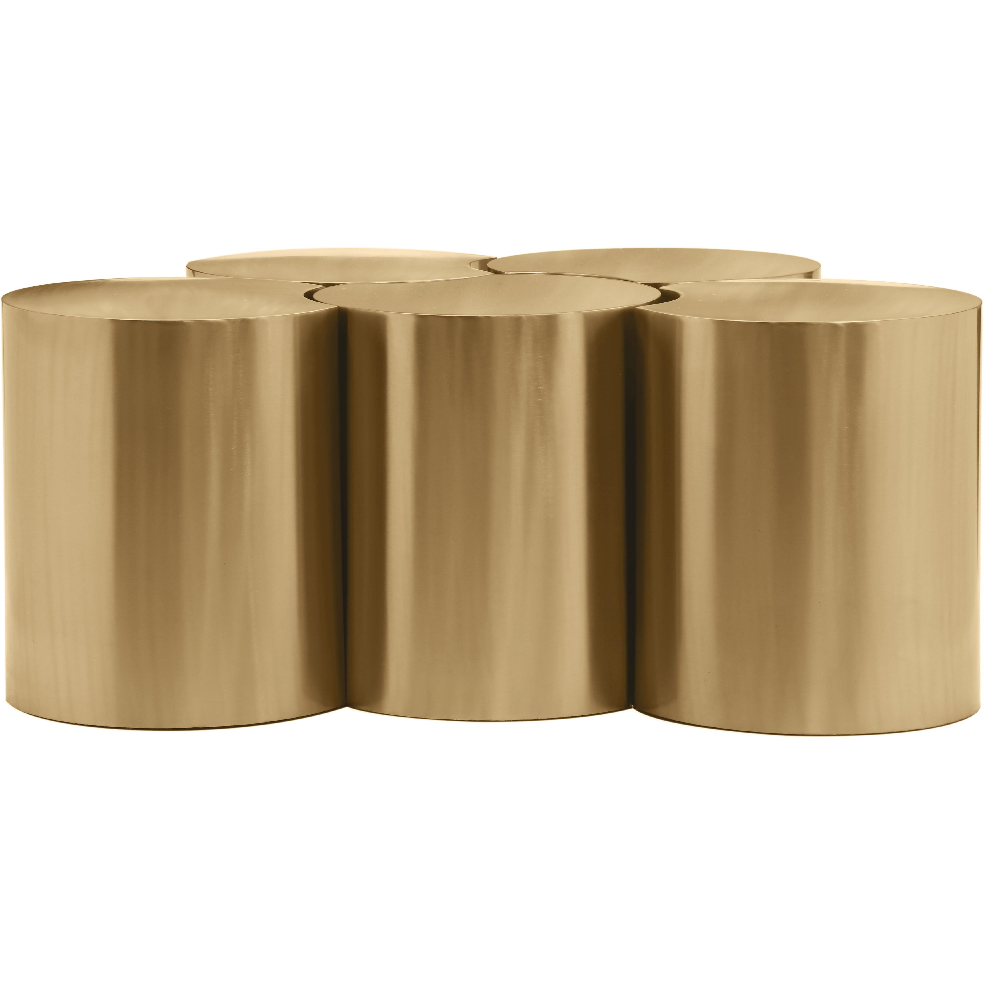 Meridian Dimple Gold Coffee Table