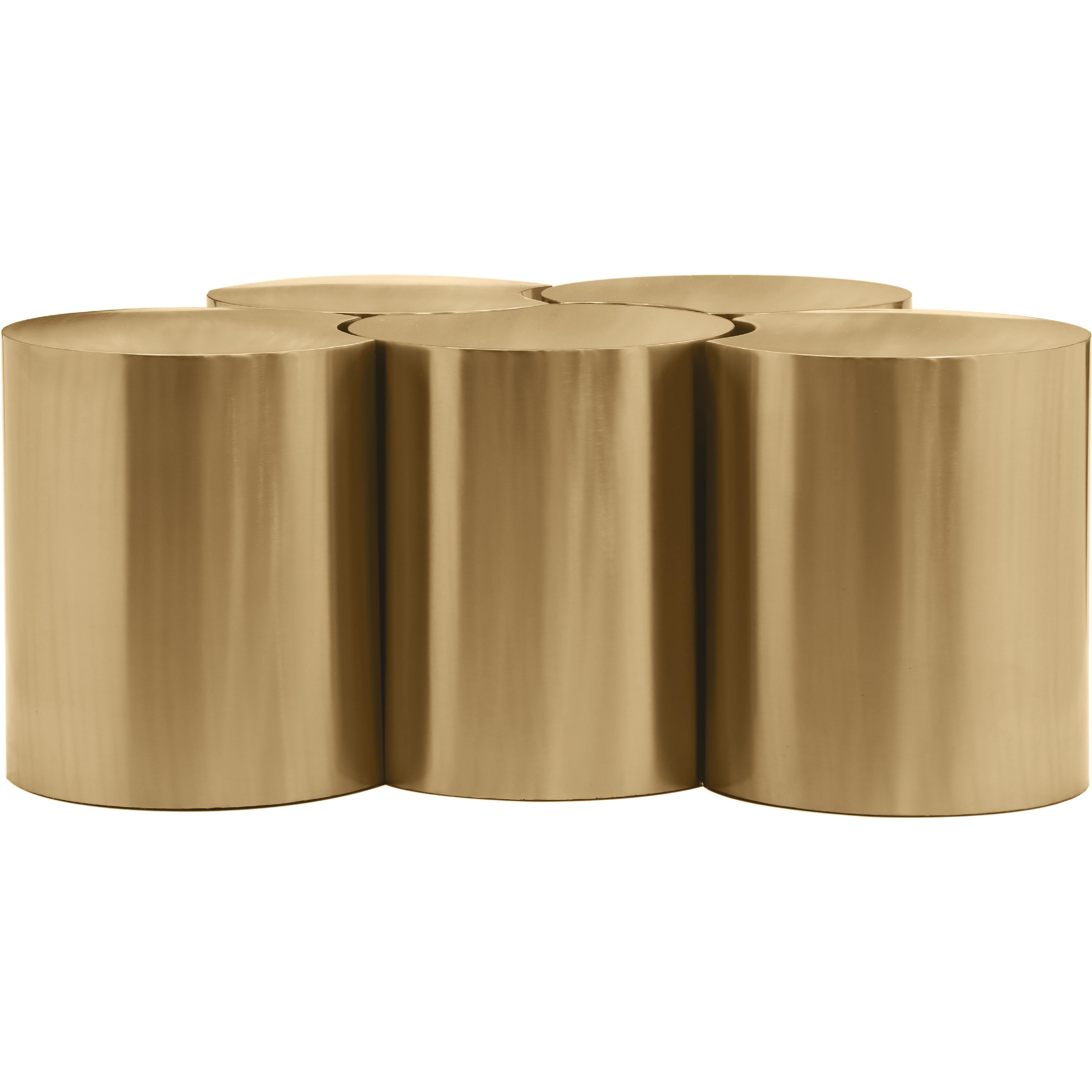 Meridian Dimple Gold Coffee Table