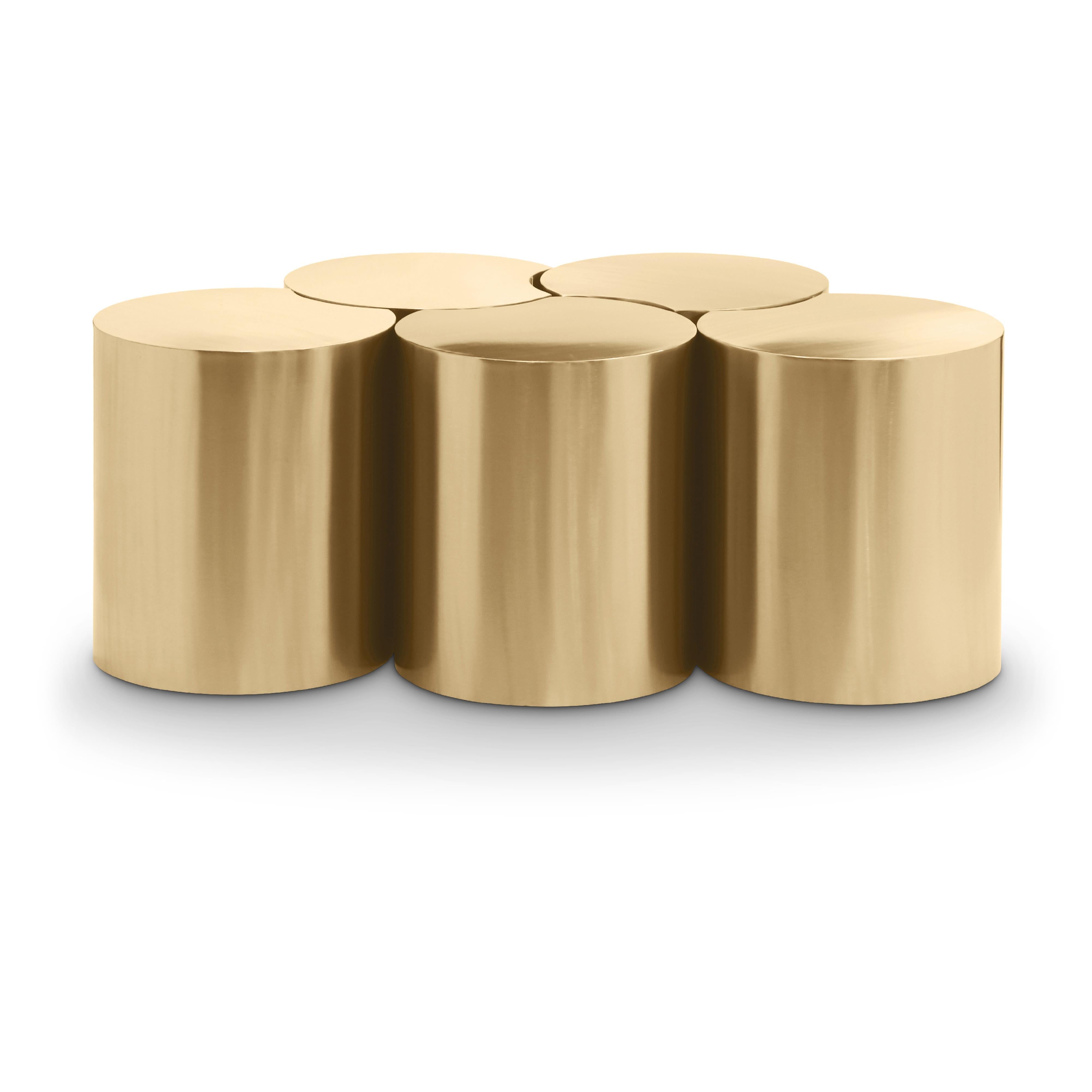 Meridian Dimple Gold Coffee Table