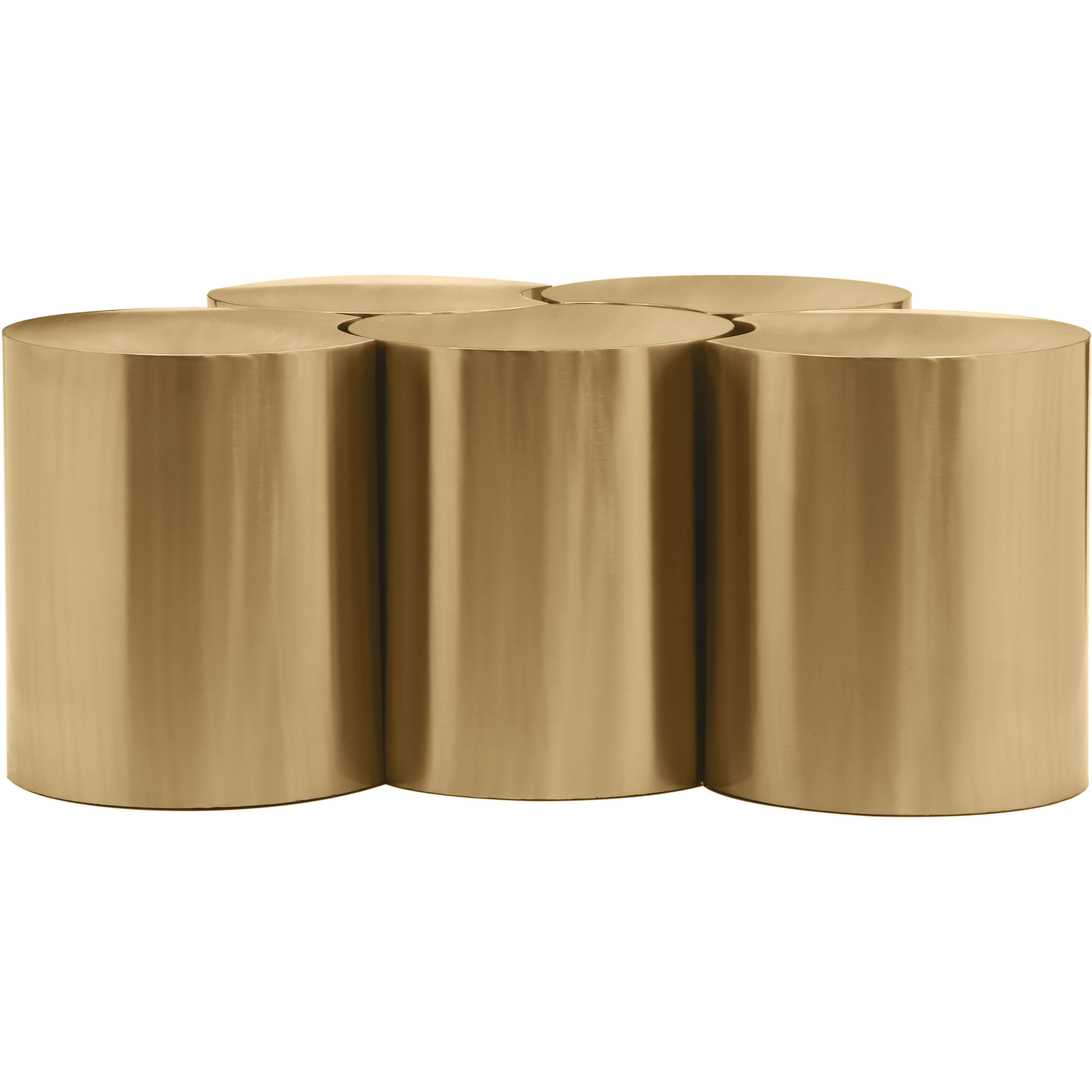 Meridian Dimple Gold Coffee Table