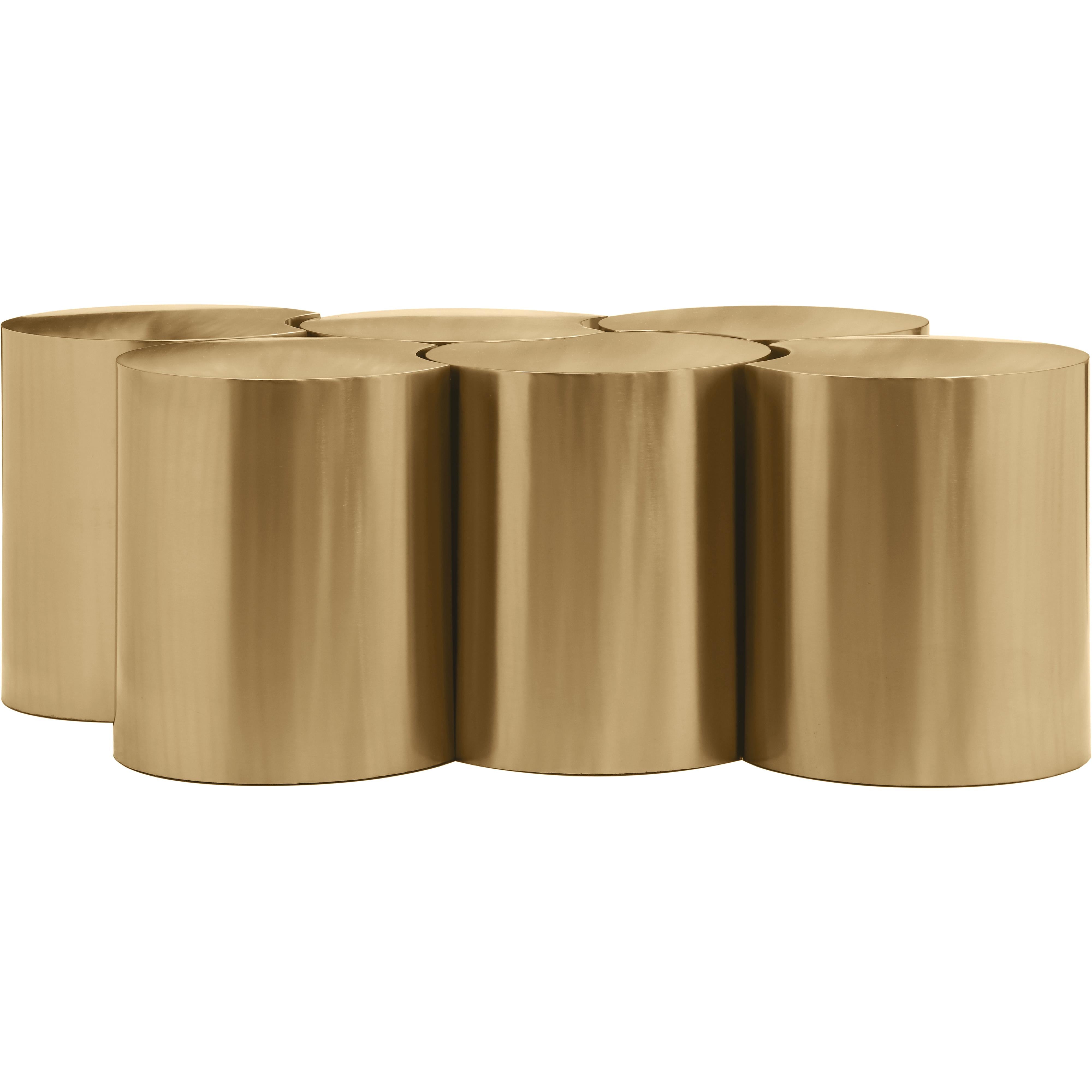 Meridian Dimple Gold Coffee Table