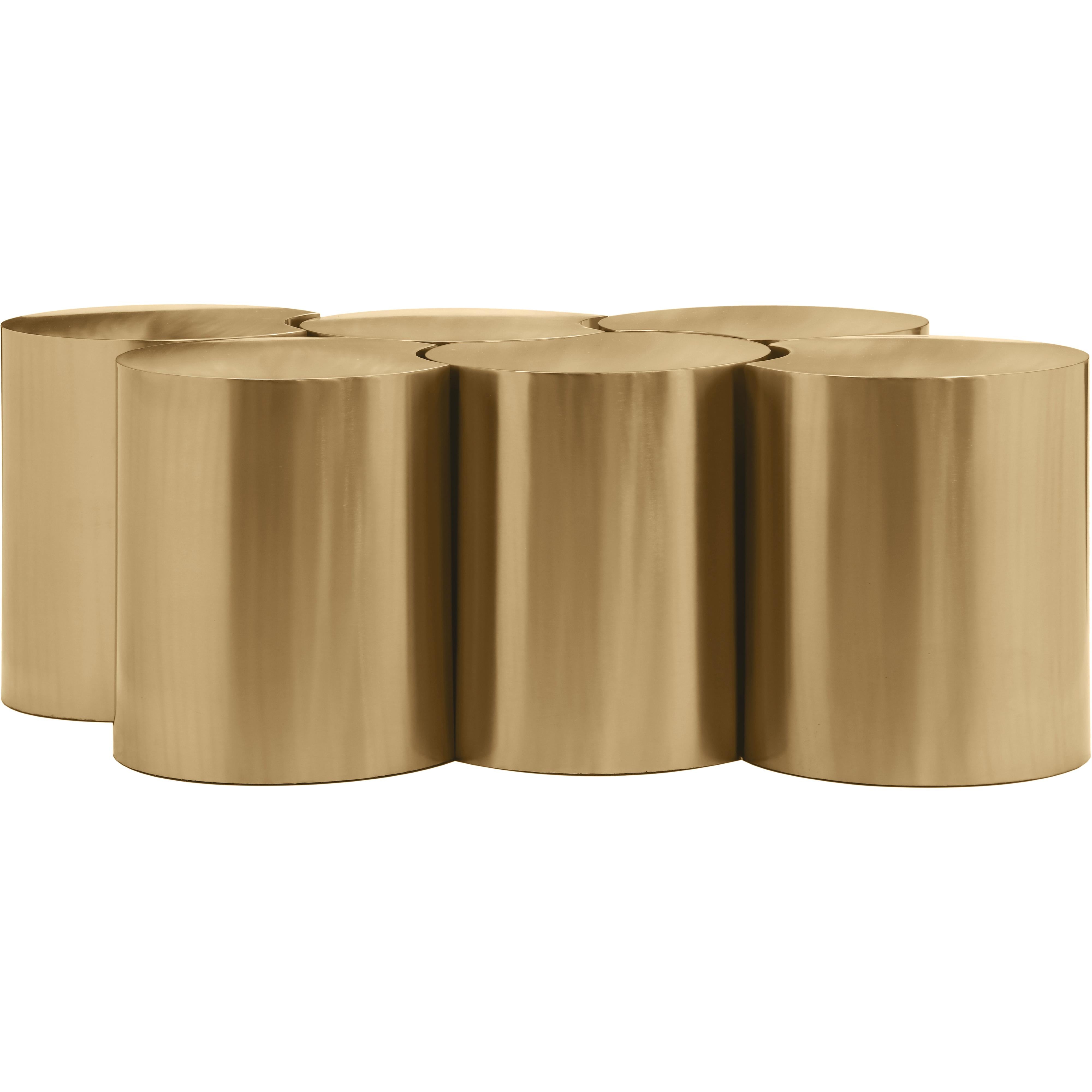 Meridian Dimple Gold Coffee Table