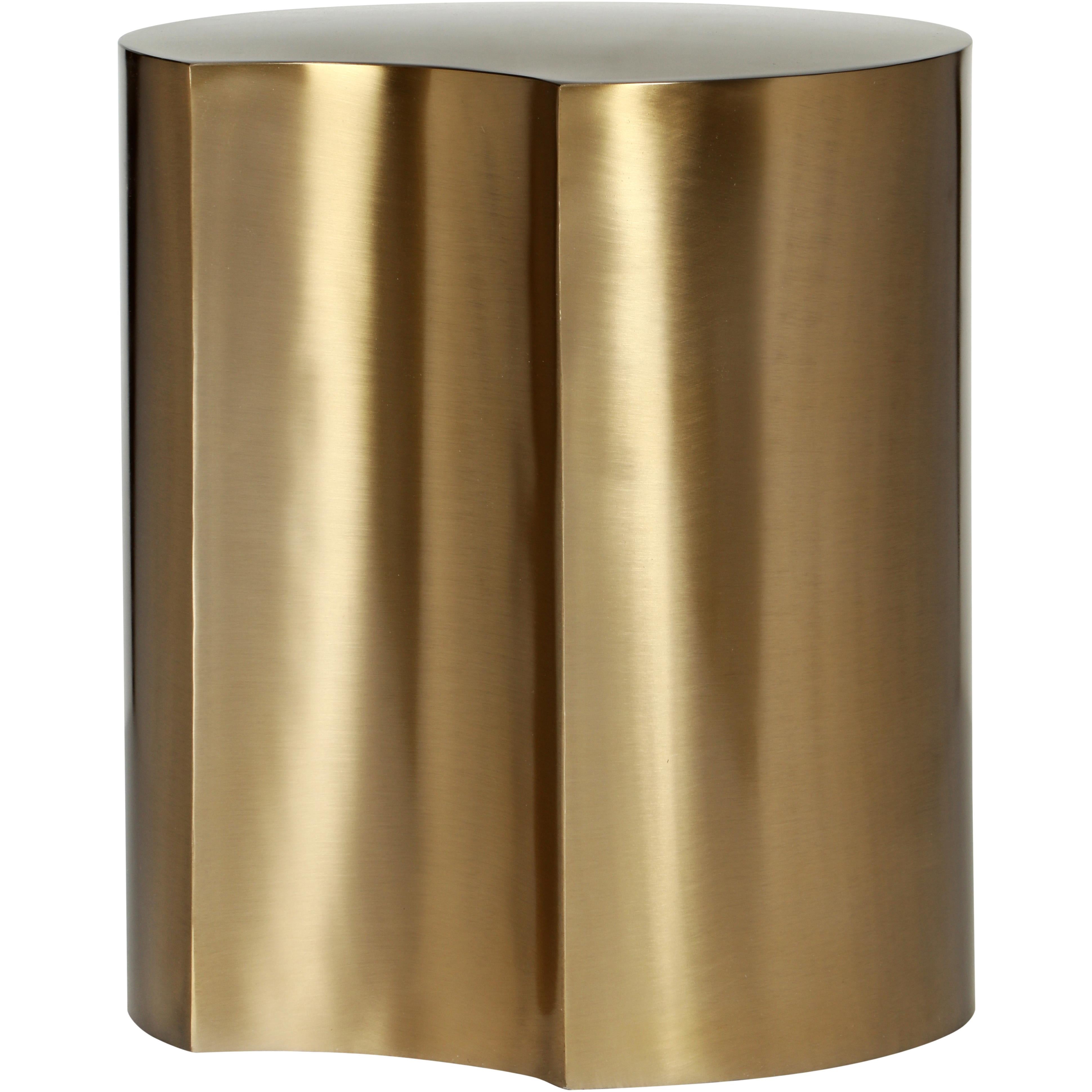 Meridian Dimple Gold End Table