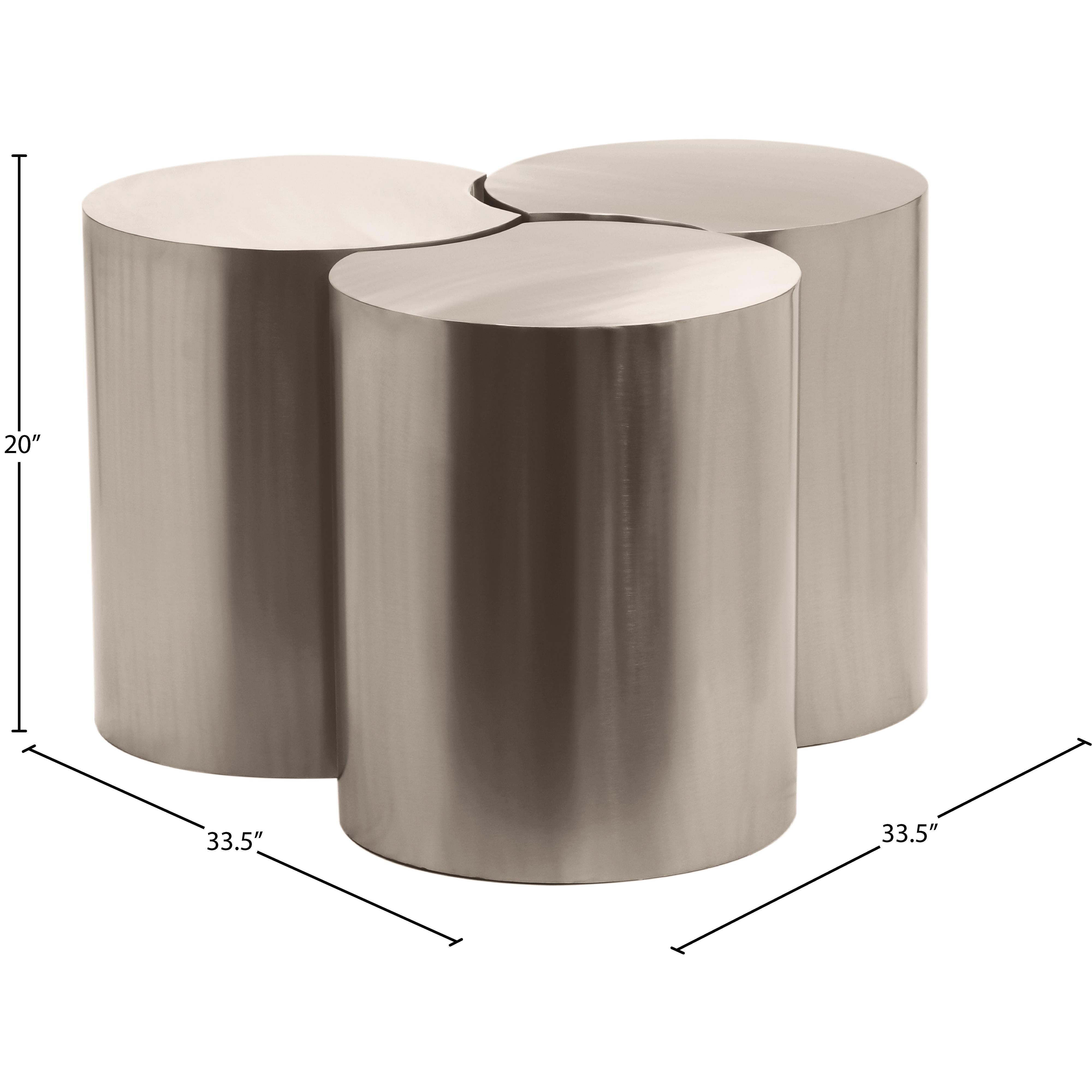 Meridian Dimple Silver Coffee Table