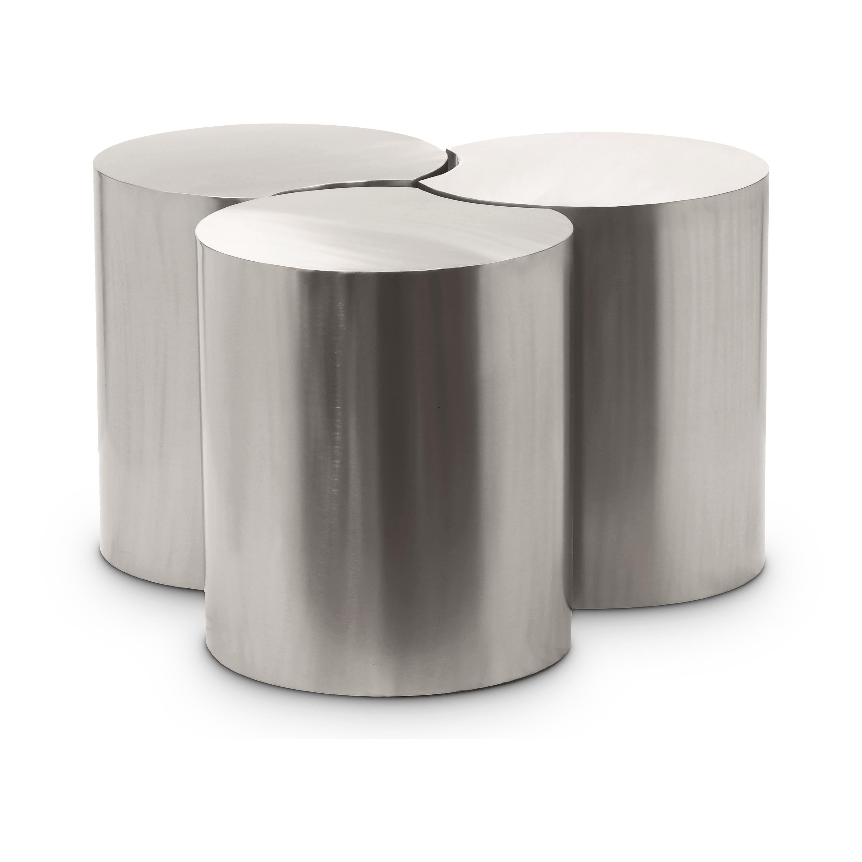 Meridian Dimple Silver Coffee Table