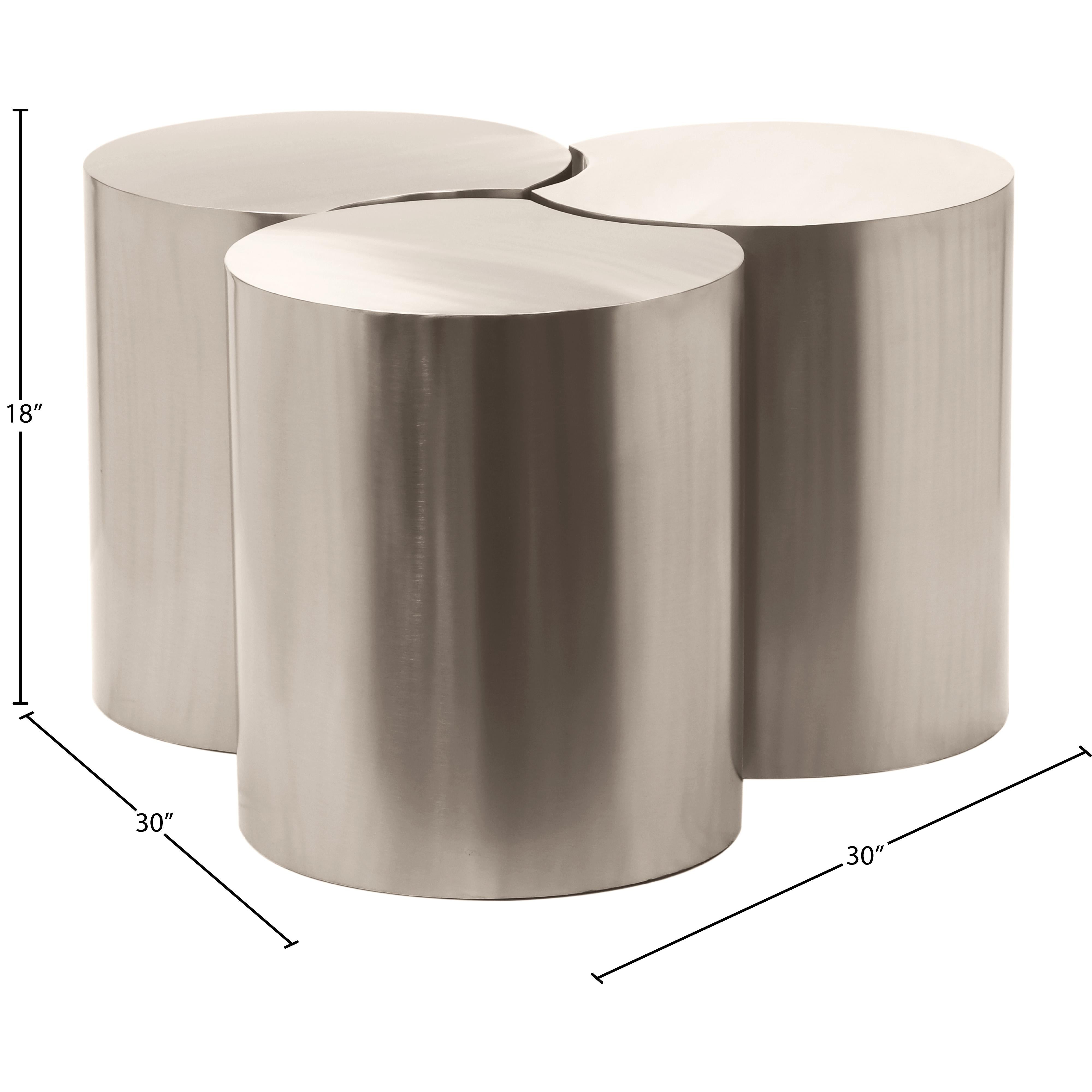 Meridian Dimple Silver Coffee Table