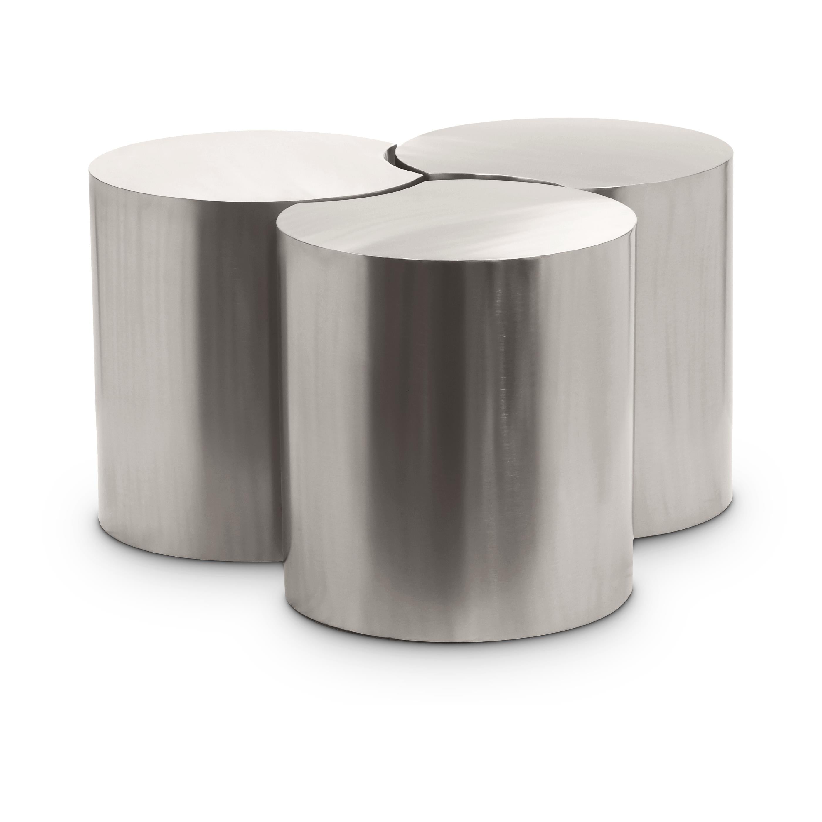 Meridian Dimple Silver Coffee Table