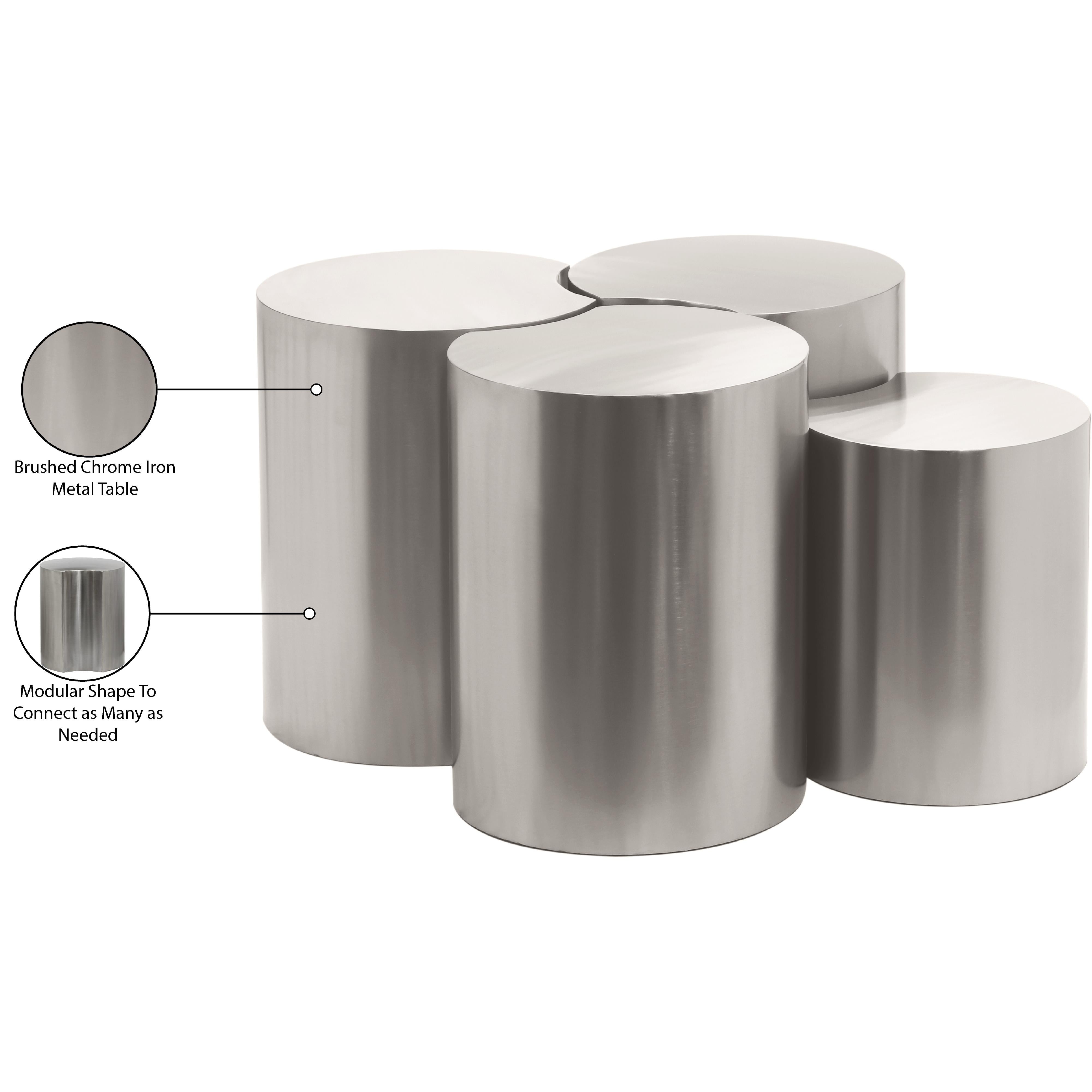 Meridian Dimple Silver Coffee Table