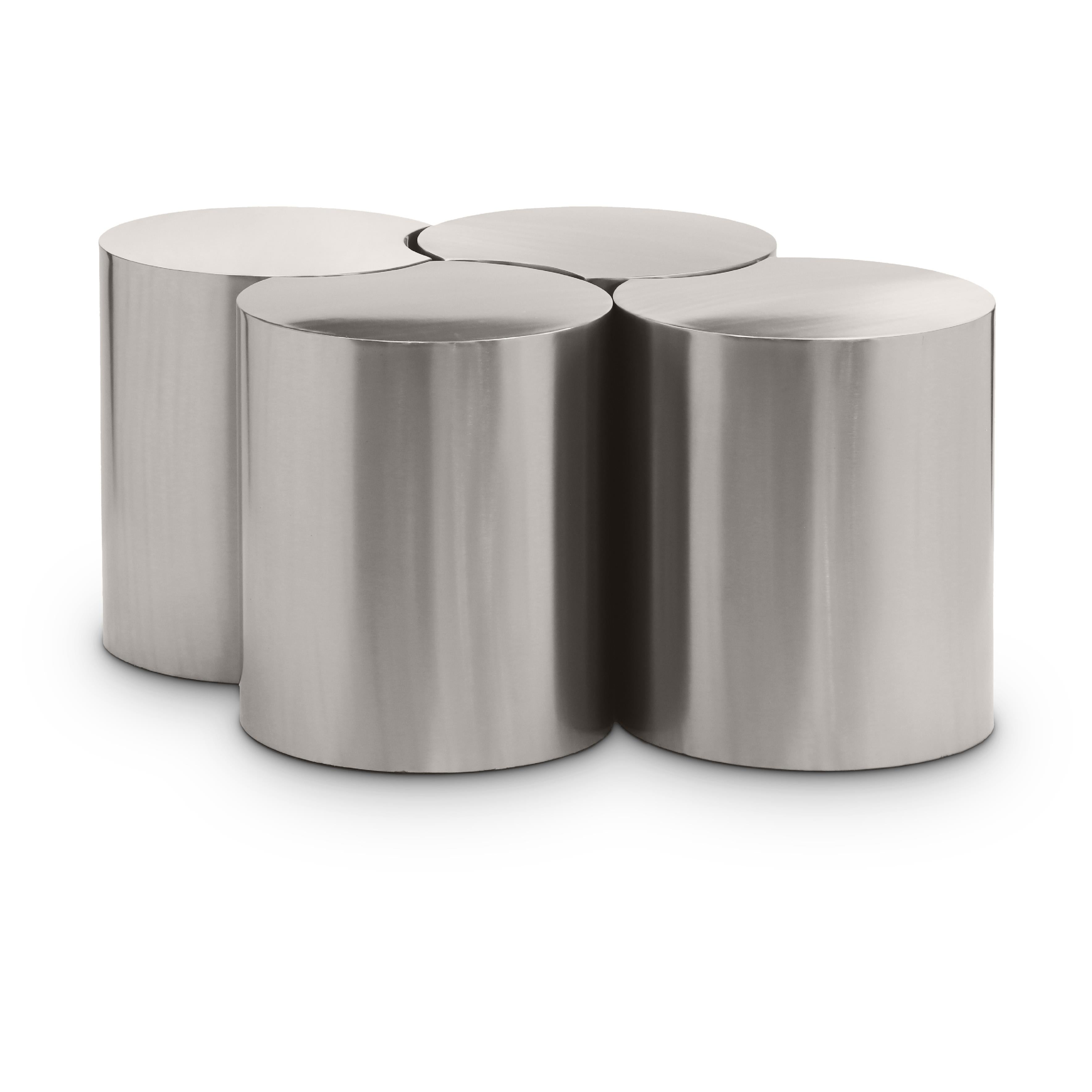 Meridian Dimple Silver Coffee Table