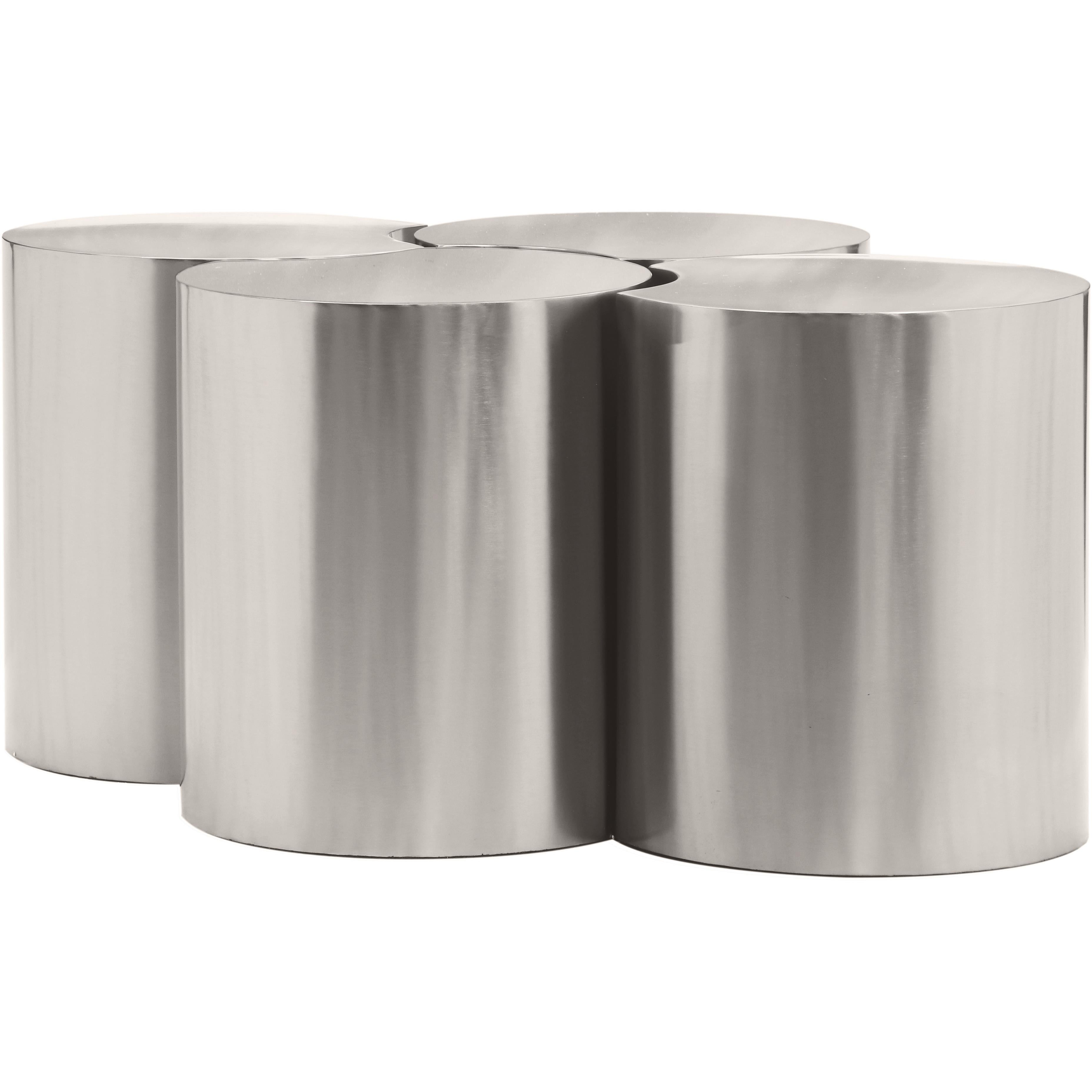 Meridian Dimple Silver Coffee Table