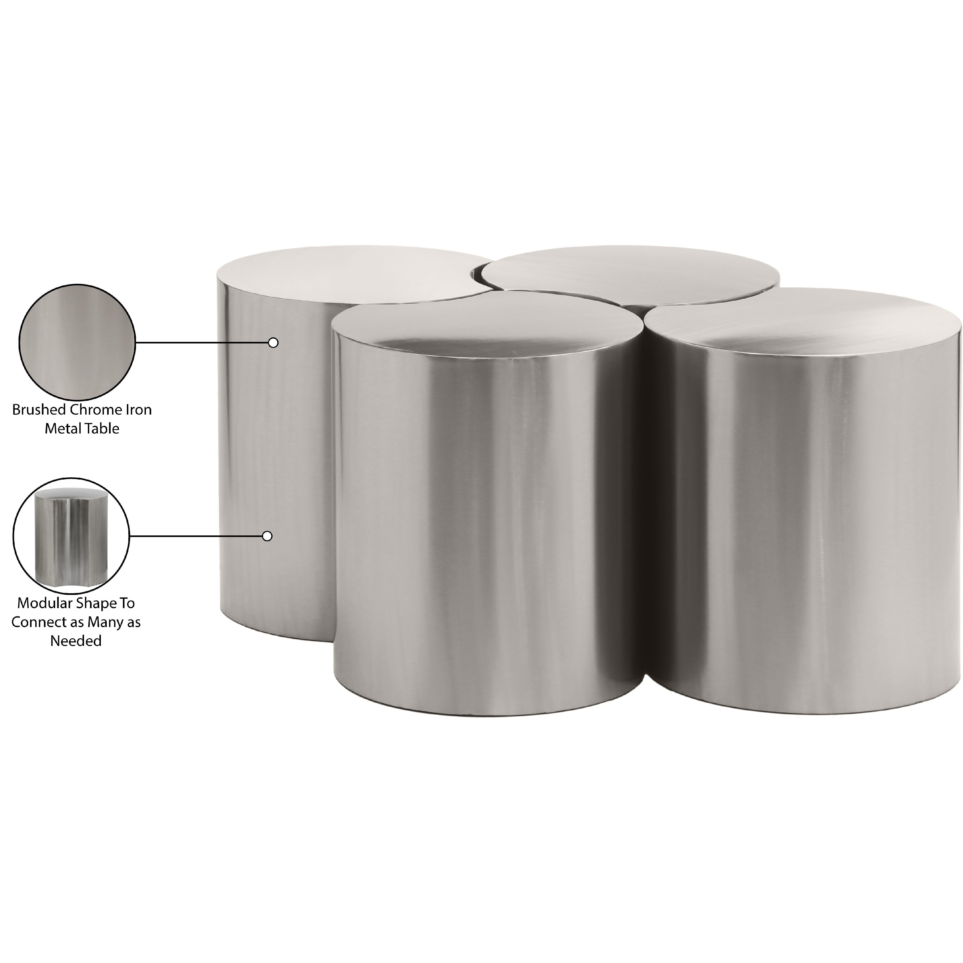 Meridian Dimple Silver Coffee Table