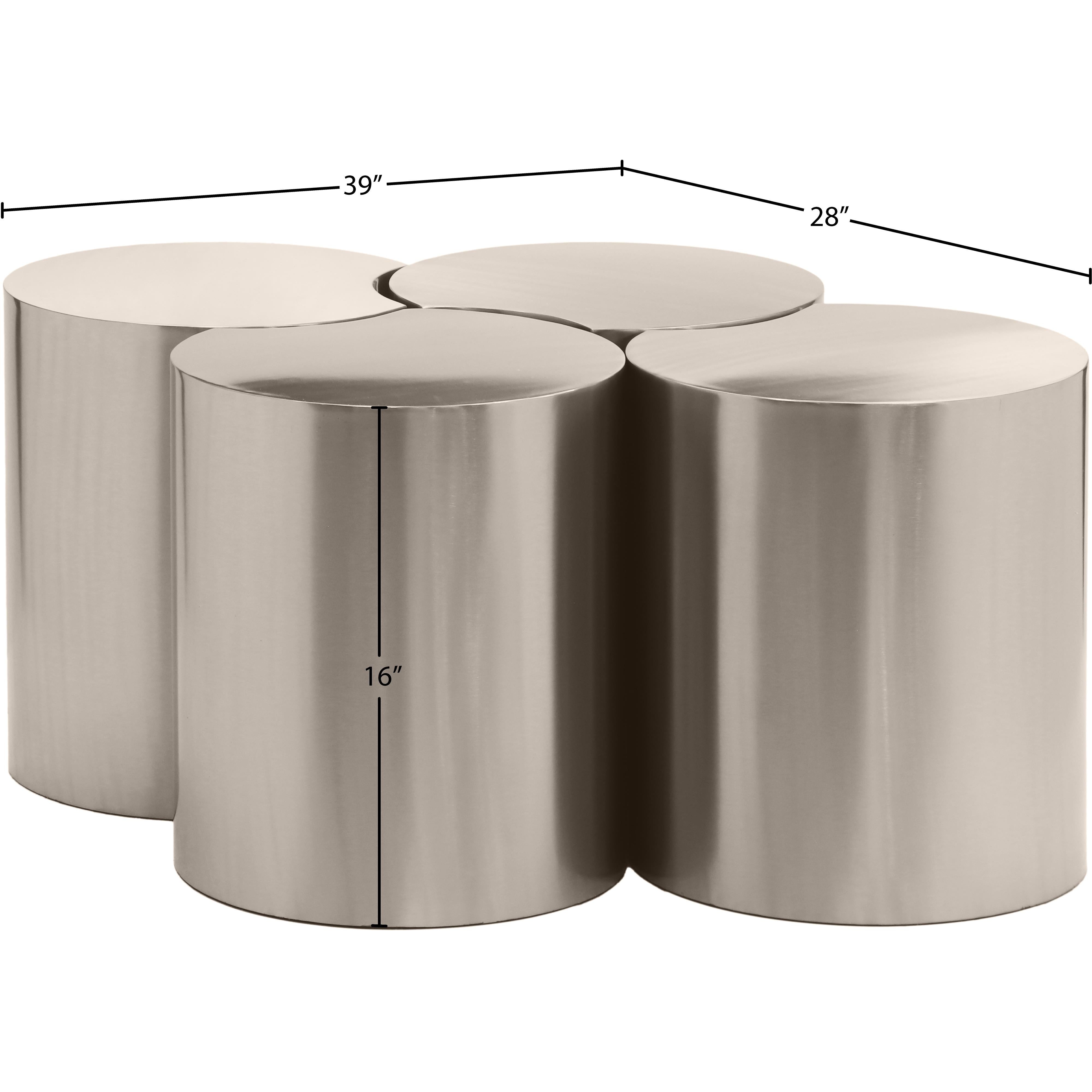 Meridian Dimple Silver Coffee Table