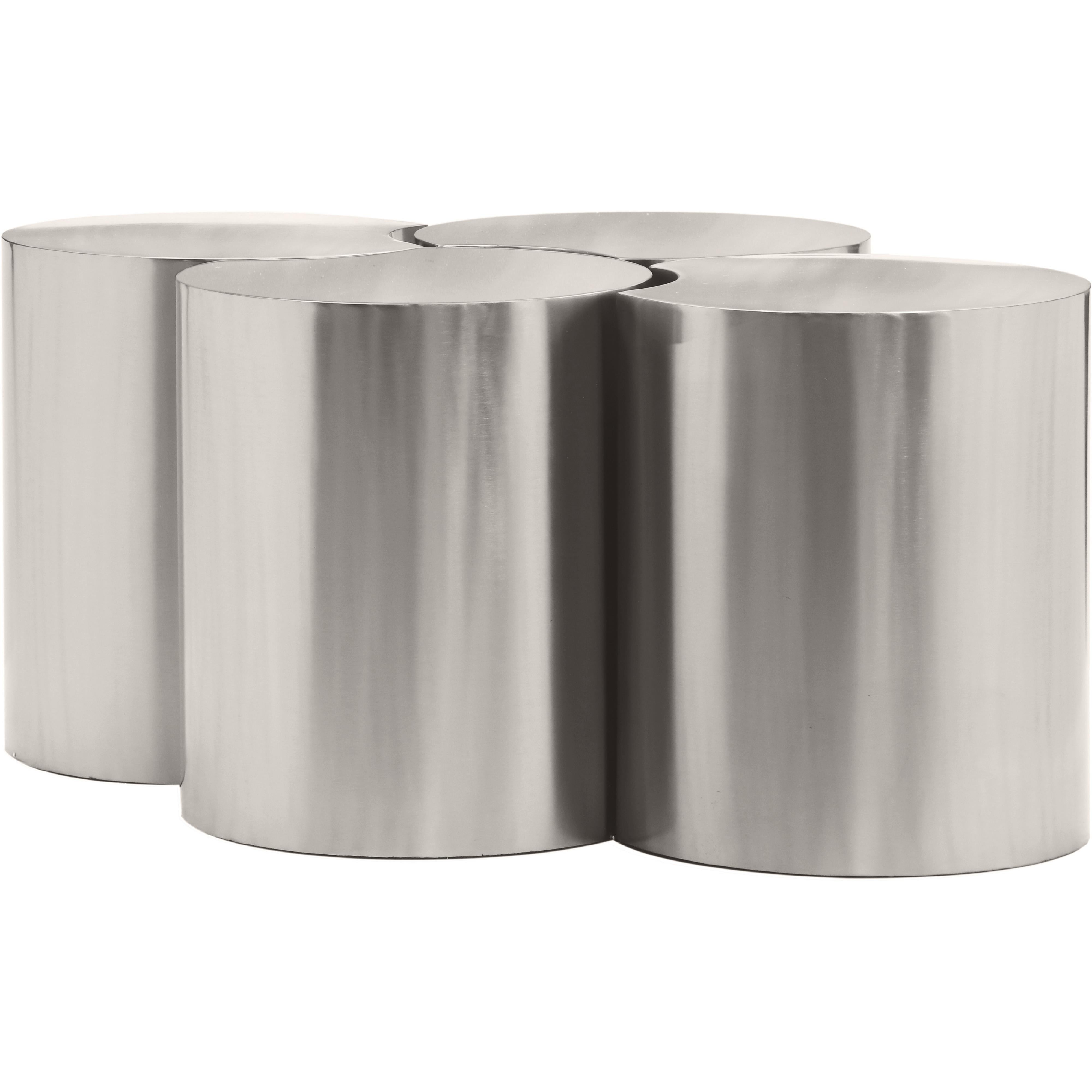 Meridian Dimple Silver Coffee Table