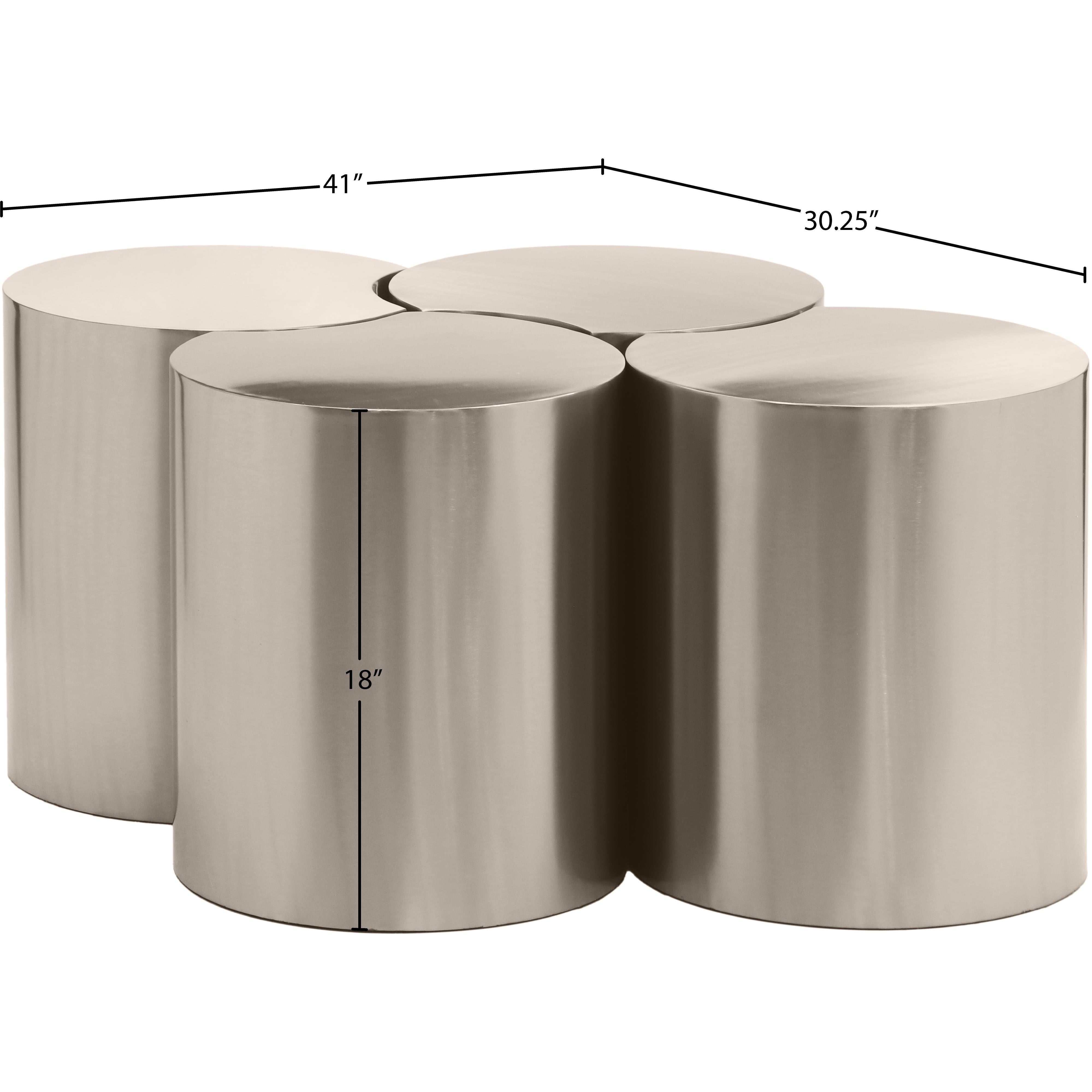 Meridian Dimple Silver Coffee Table