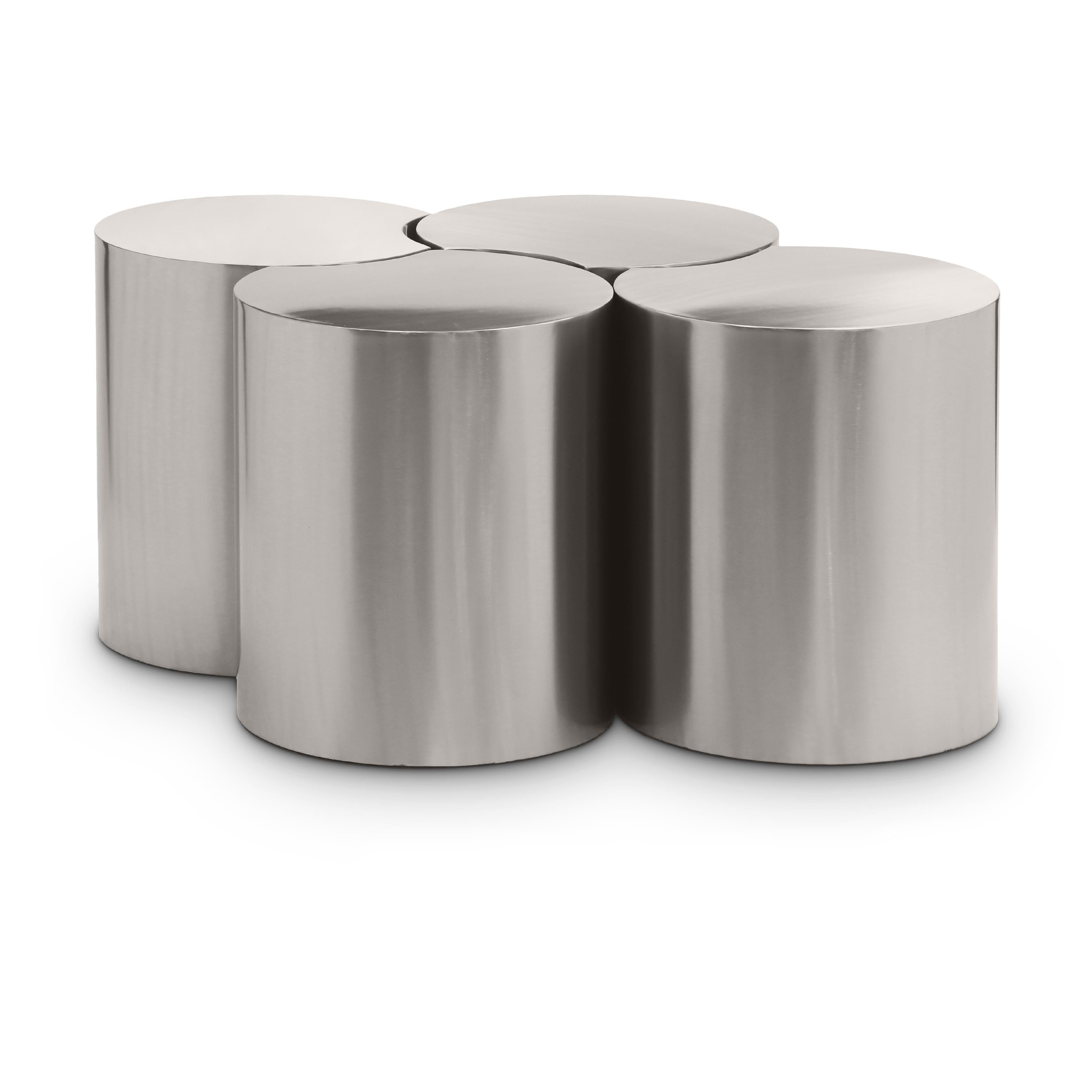 Meridian Dimple Silver Coffee Table
