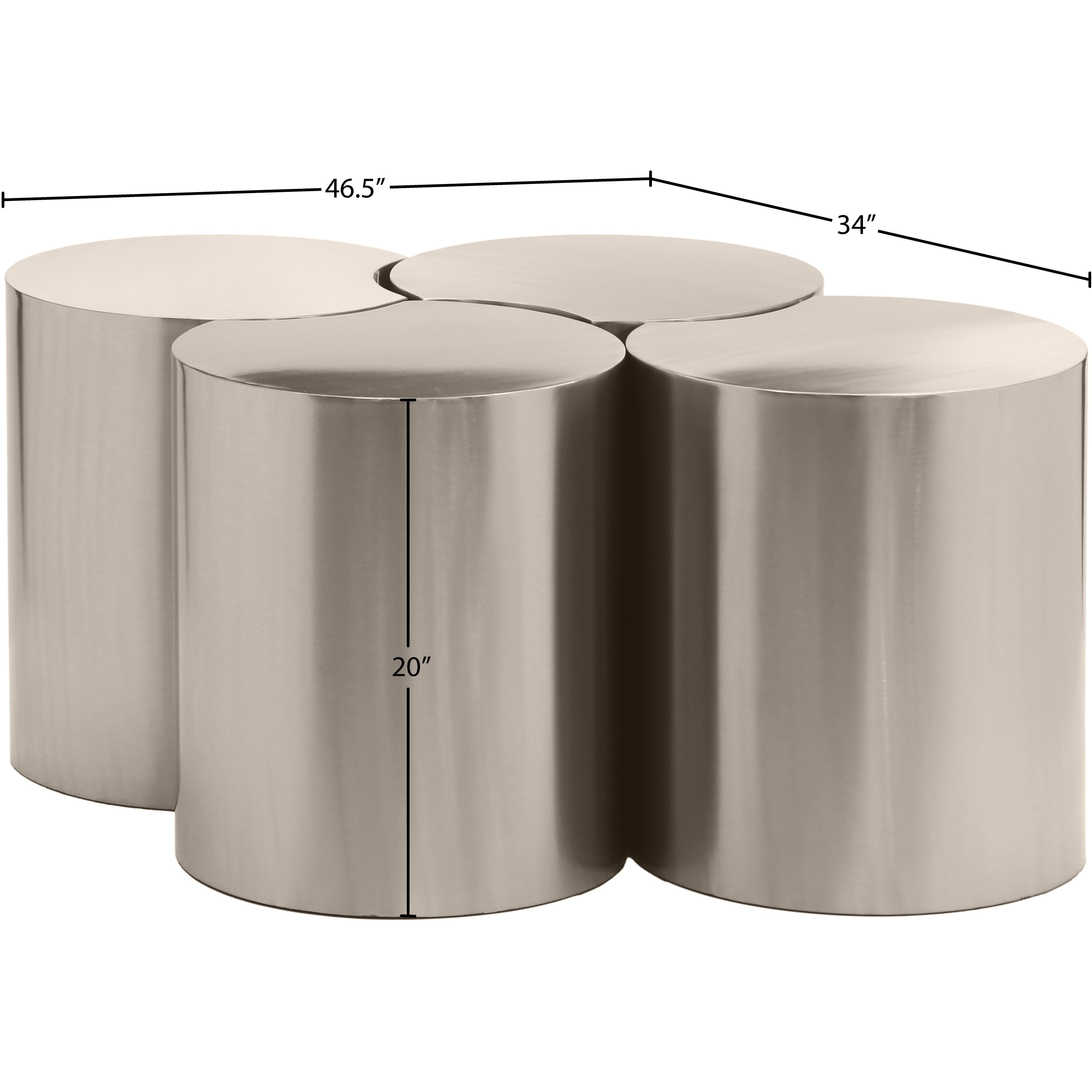 Meridian Dimple Silver Coffee Table