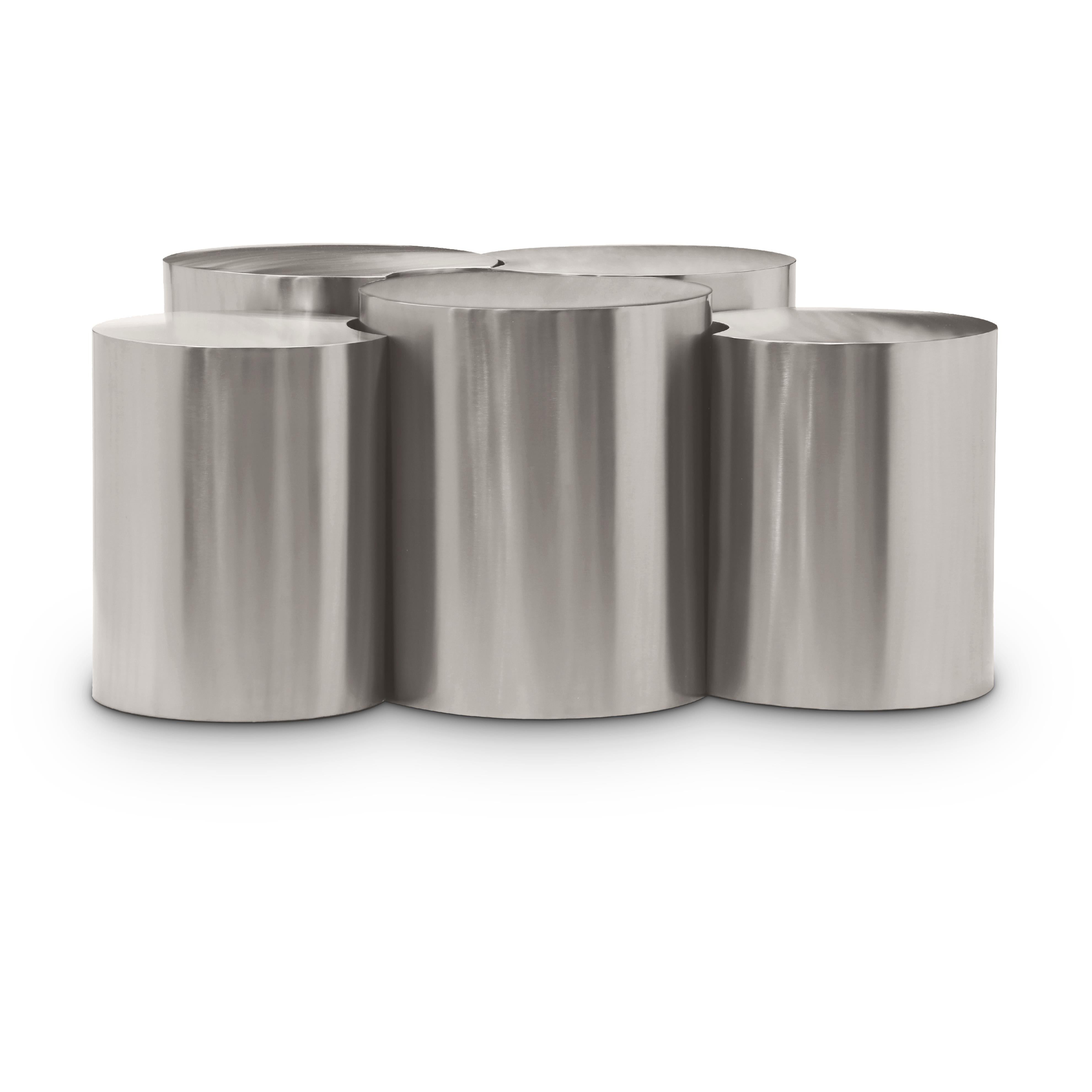Meridian Dimple Silver Coffee Table
