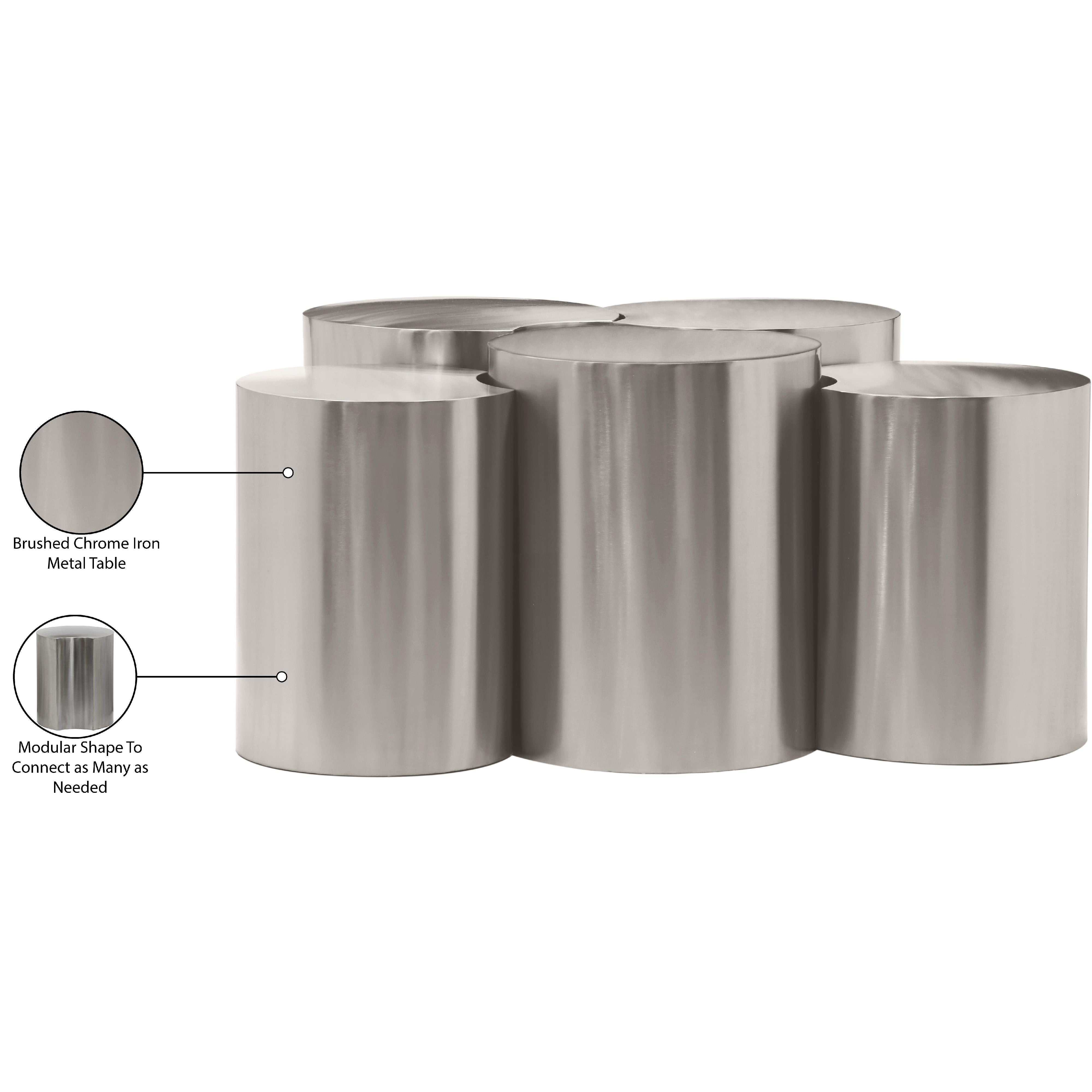Meridian Dimple Silver Coffee Table