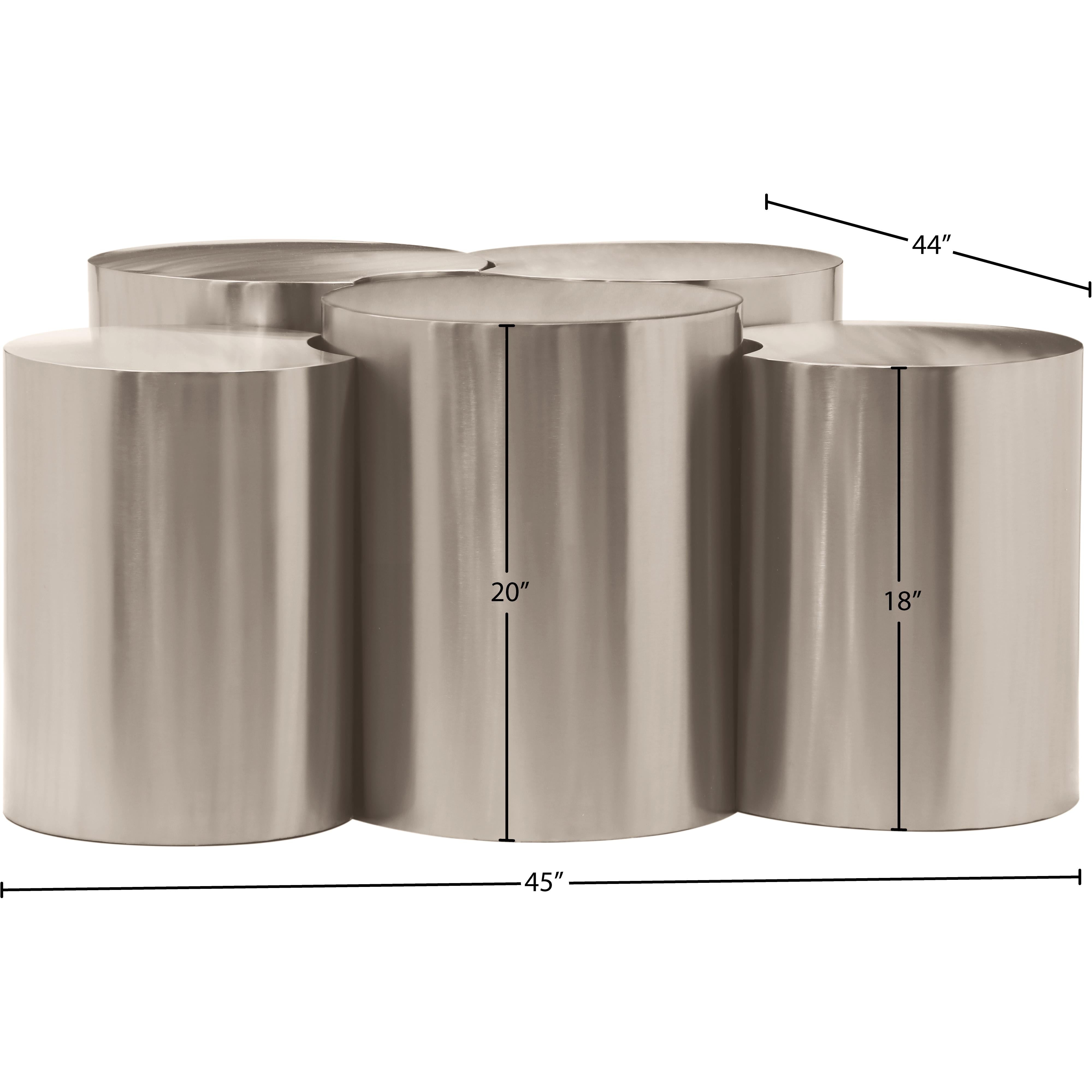 Meridian Dimple Silver Coffee Table