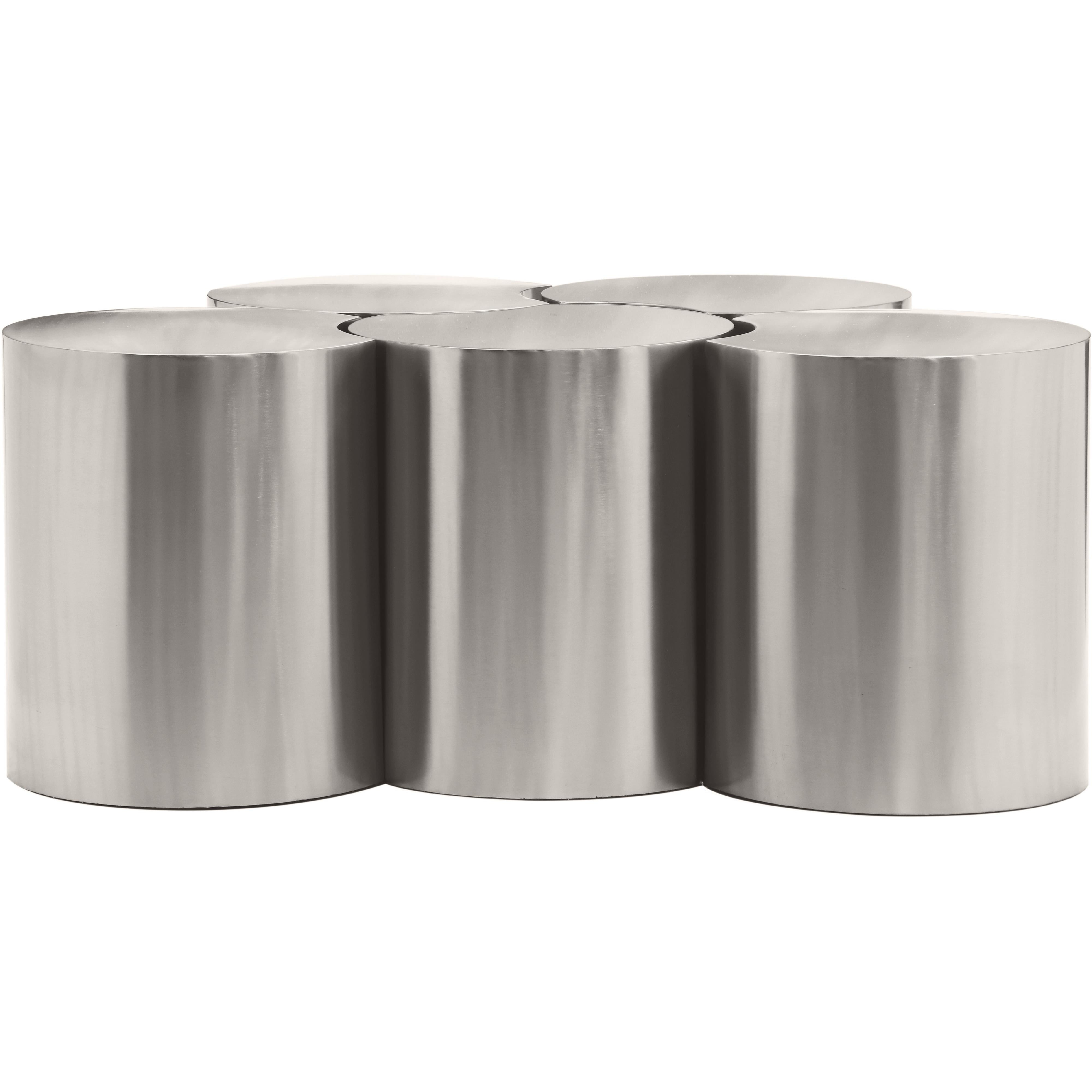 Meridian Dimple Silver Coffee Table