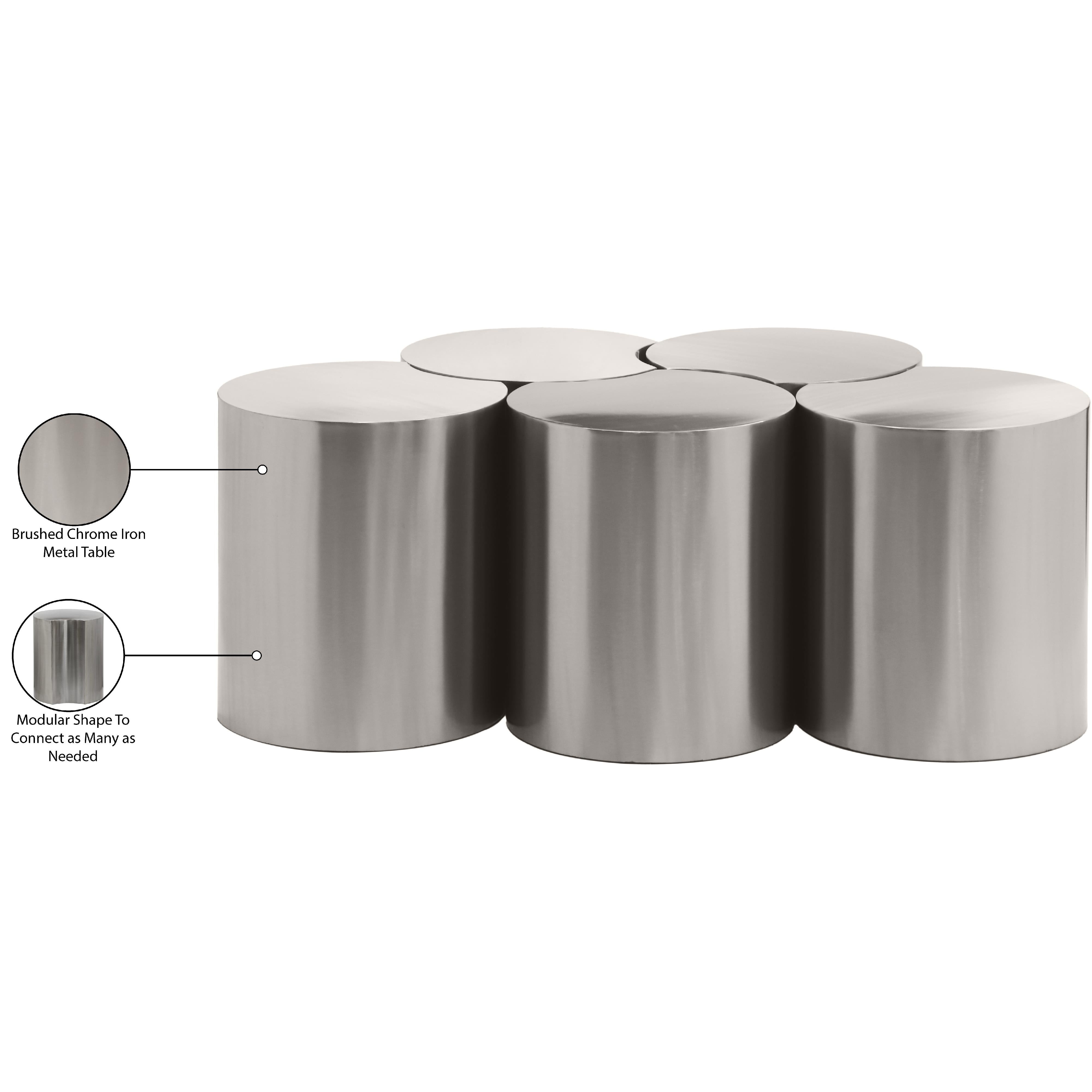 Meridian Dimple Silver Coffee Table