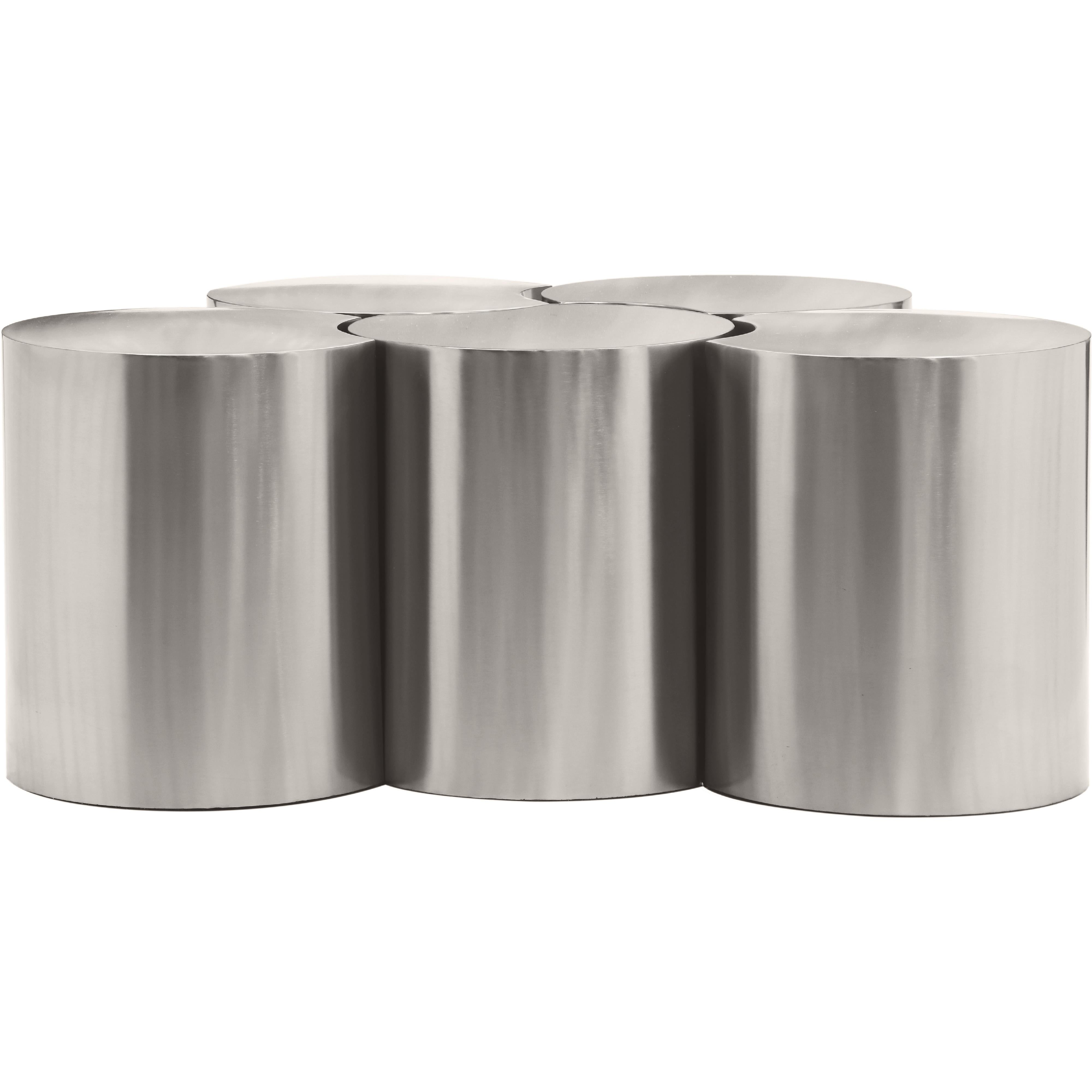 Meridian Dimple Silver Coffee Table