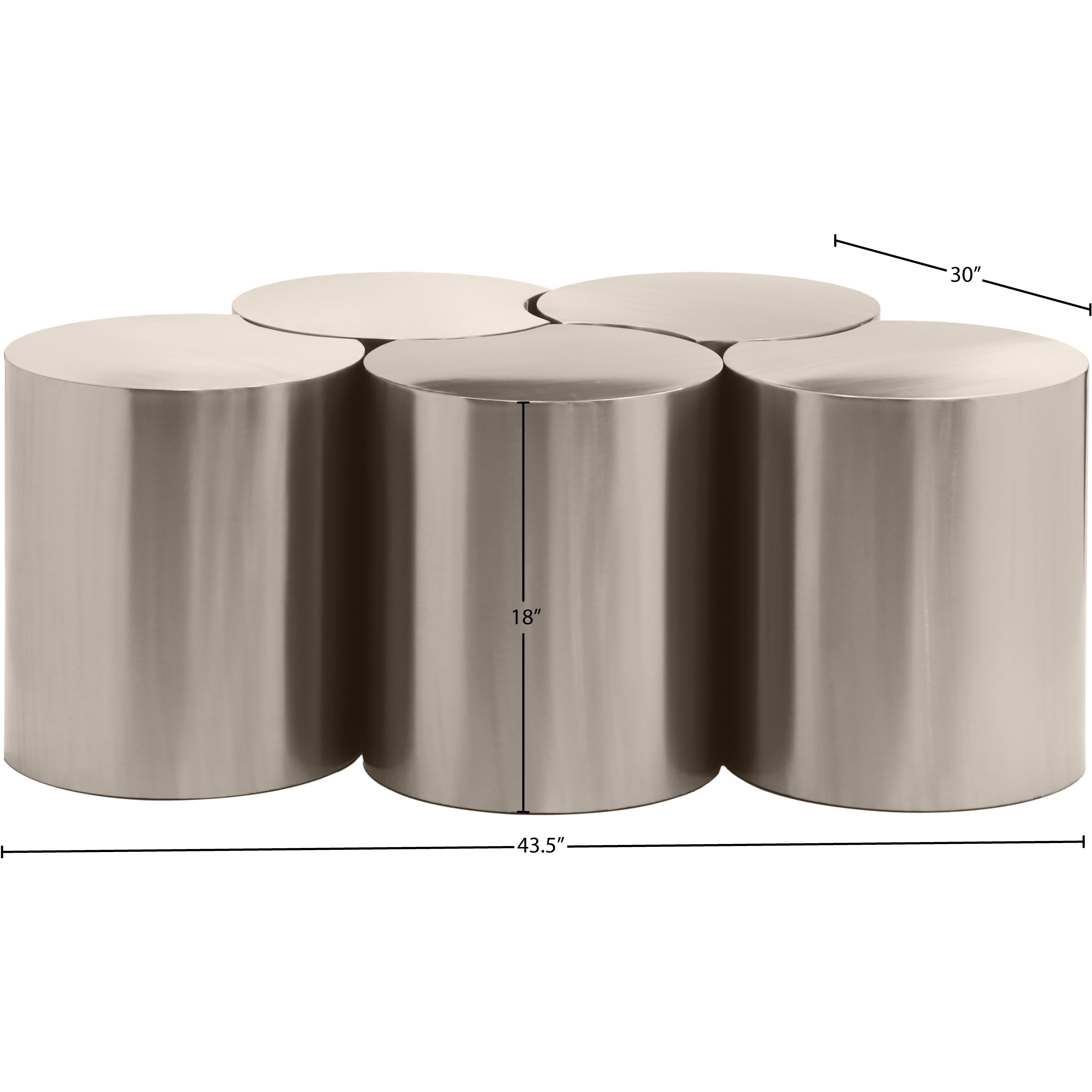 Meridian Dimple Silver Coffee Table