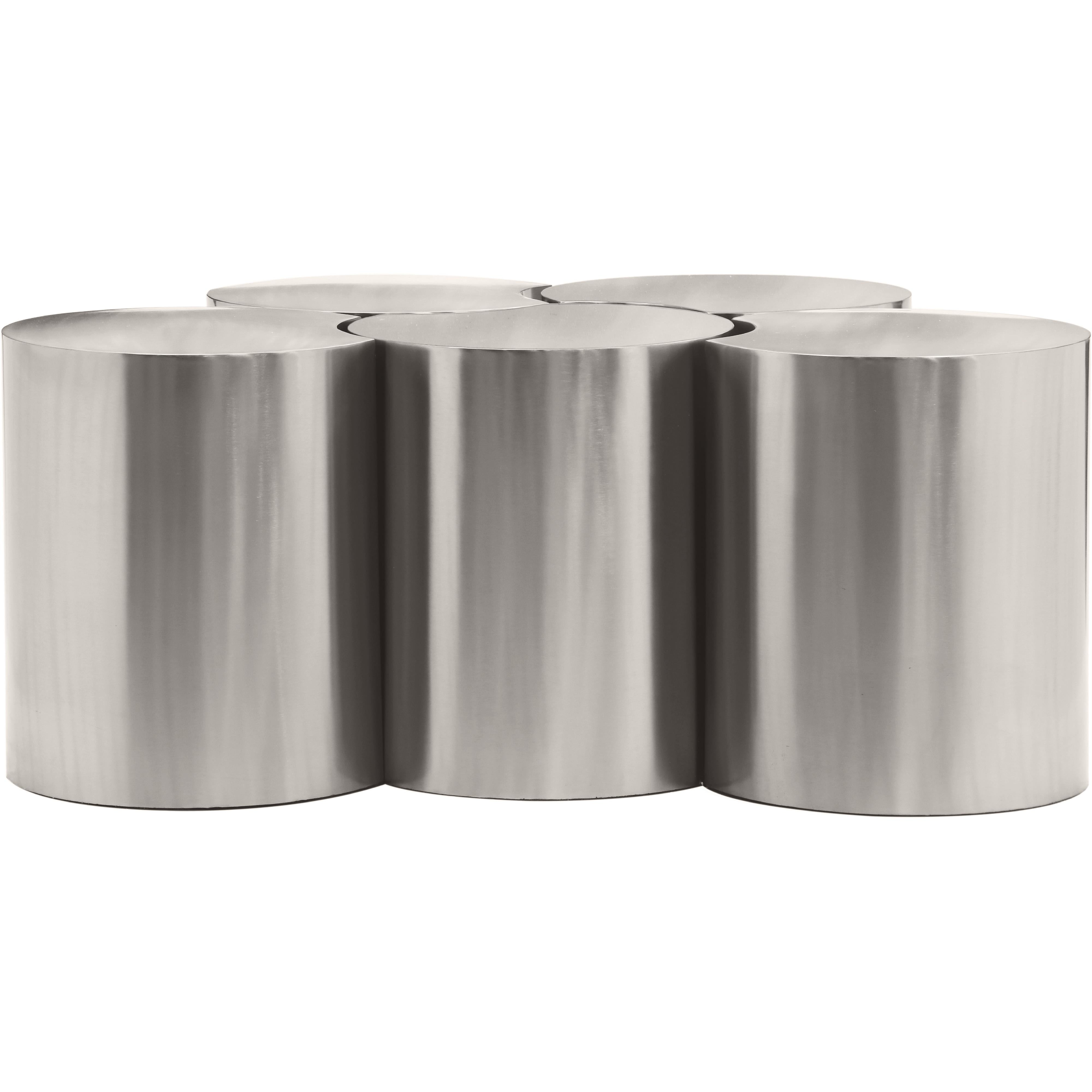 Meridian Dimple Silver Coffee Table