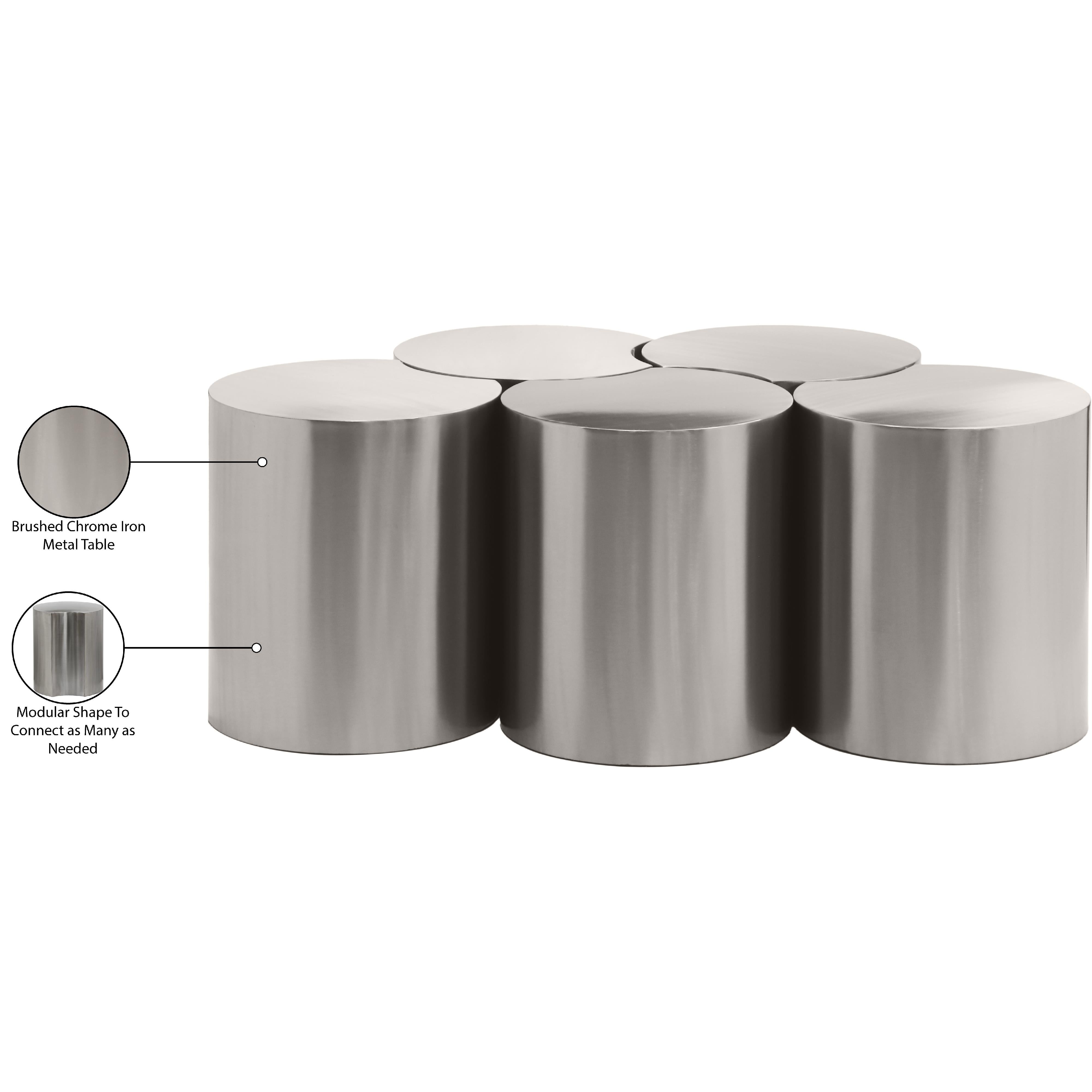 Meridian Dimple Silver Coffee Table